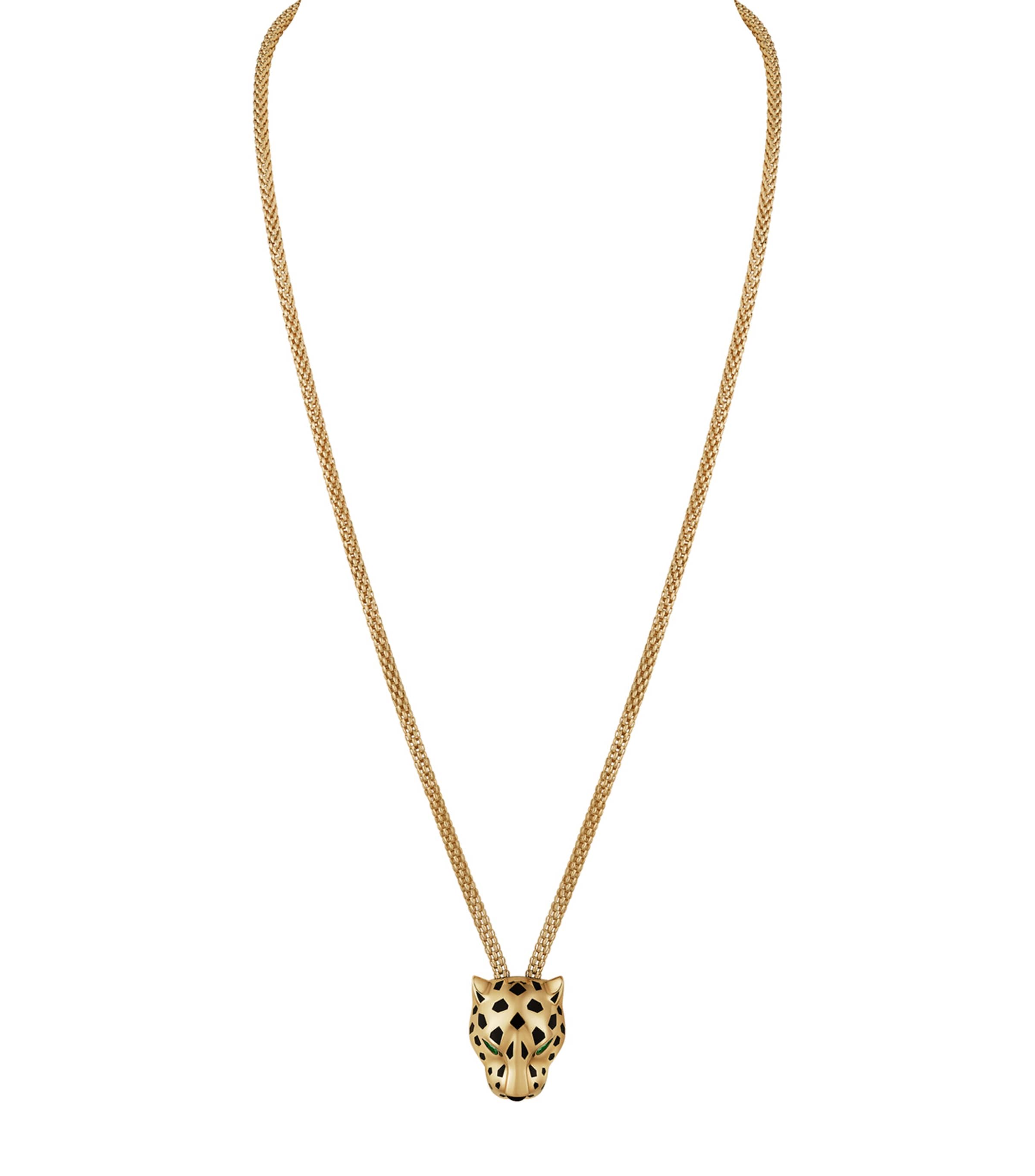 Cartier Yellow Gold, Diamond, Tsavorite and Onyx Panthère de Cartier Necklace Yellow Gold Image 1