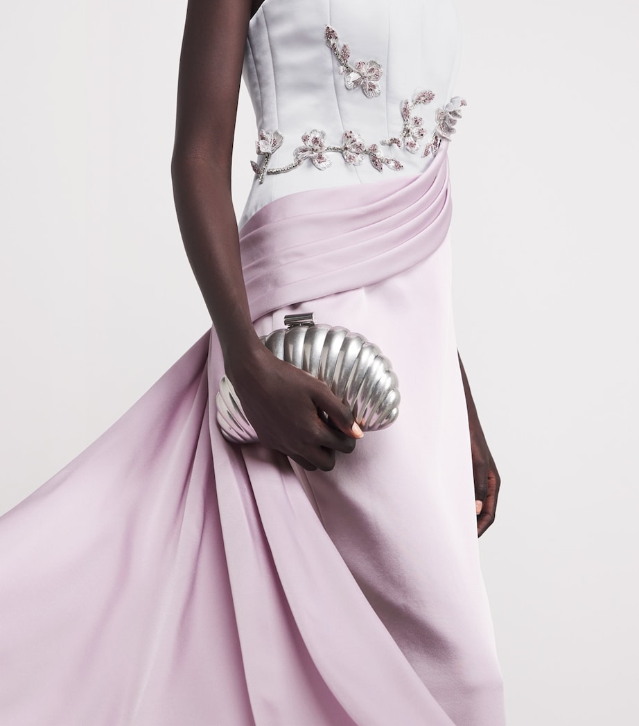 Embellished Sacha Corset Gown SILVER / LILAC Image 4