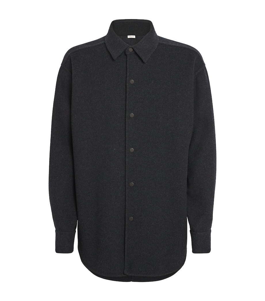 Virgin Wool-Cashmere Overshirt CHARCOAL Image 1