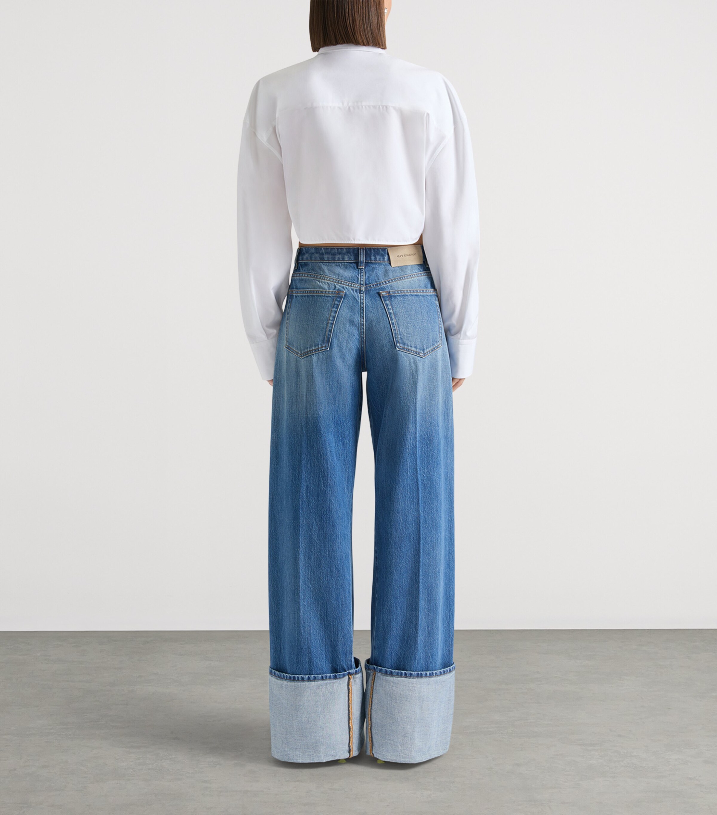 Givenchy Womens Turn Up Jeans Medium Blue Image 3