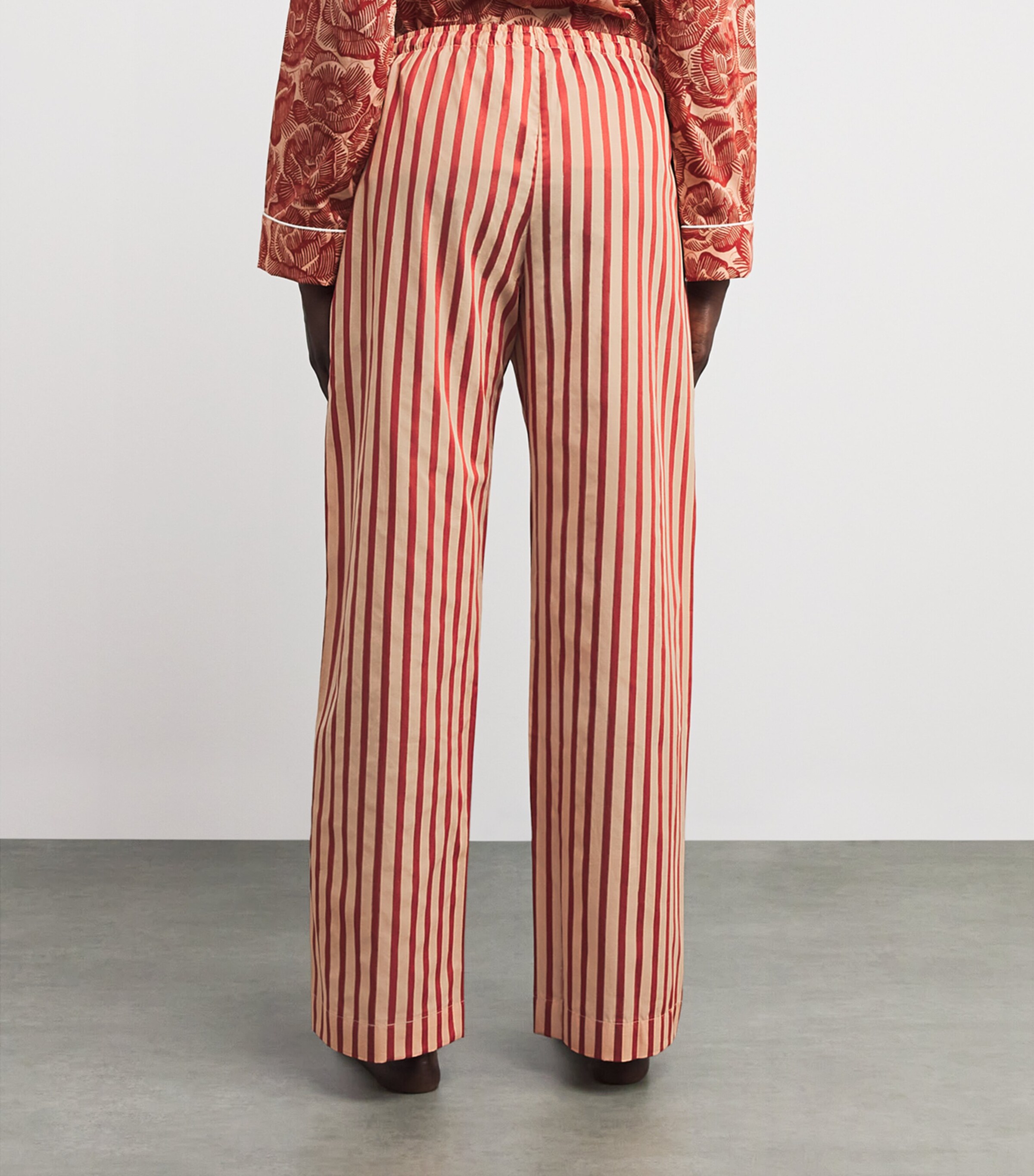 Cotton Capri Pyjama Bottoms RED/RED Image 4