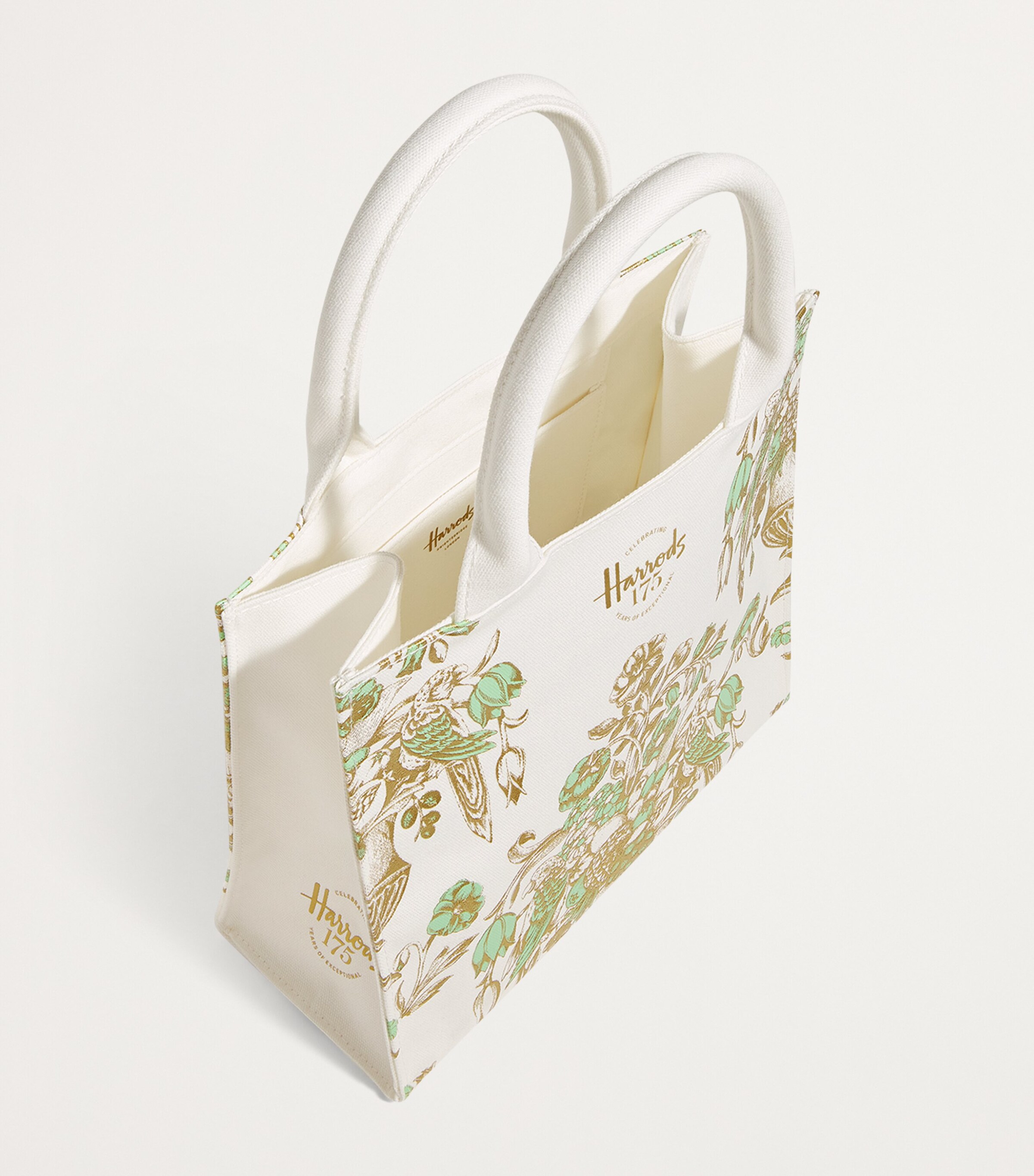 Harrods 175 Anniversary Edition Small Tote Bag Ivory Image 4