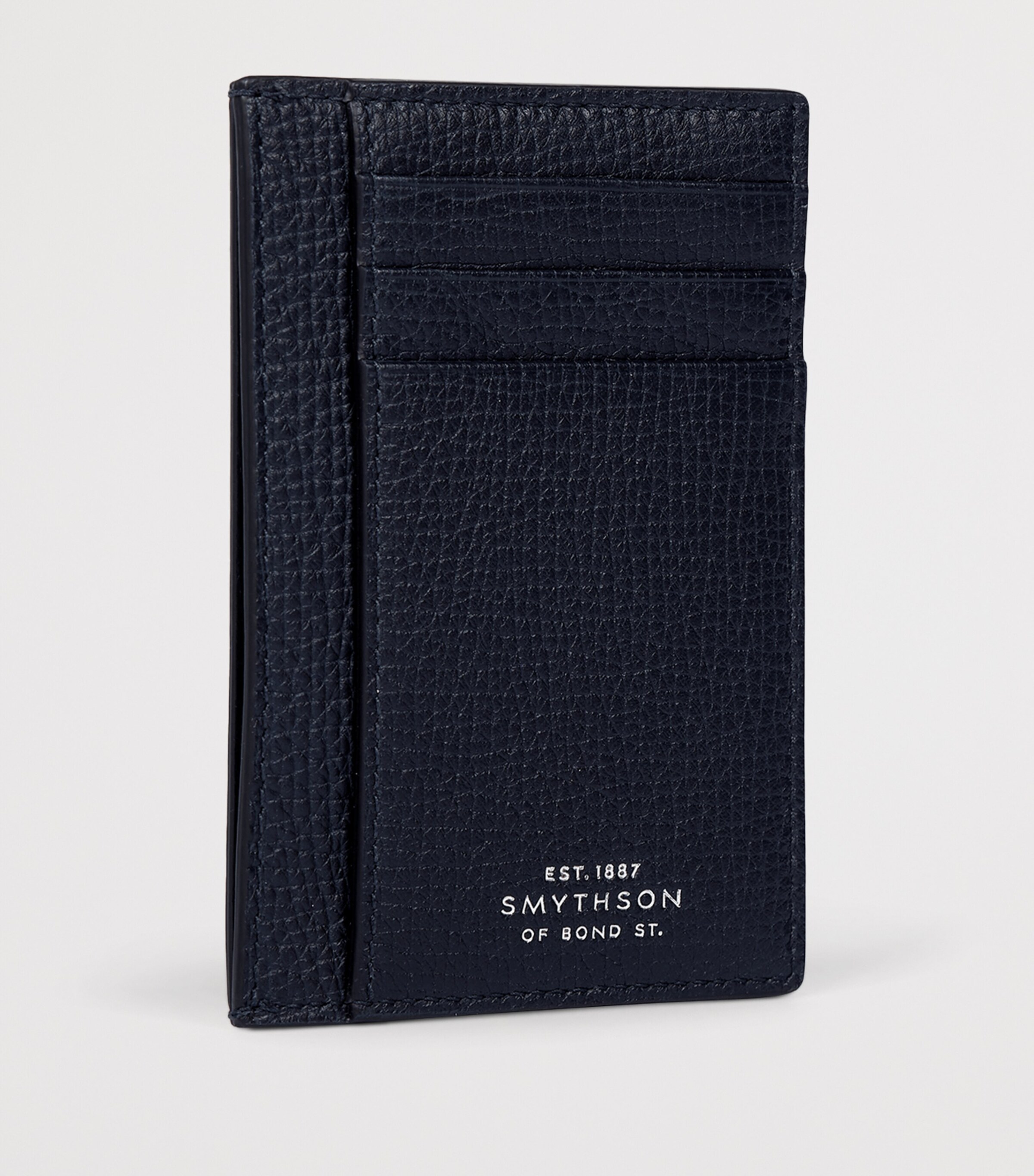 Smythson Calfskin Ludlow Card Holder Navy Image 2