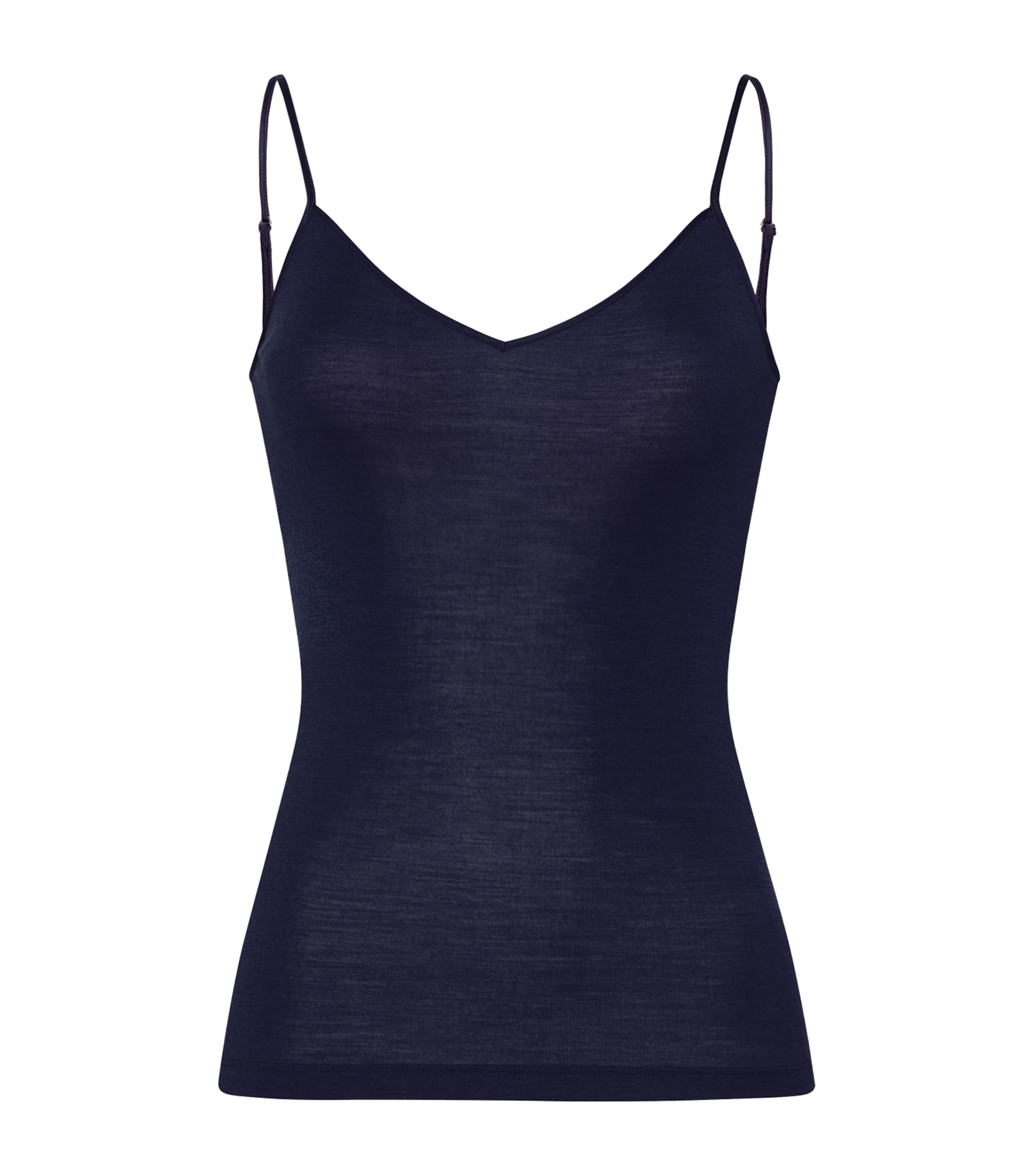 Hanro Woolen Silk Camisole In Blue