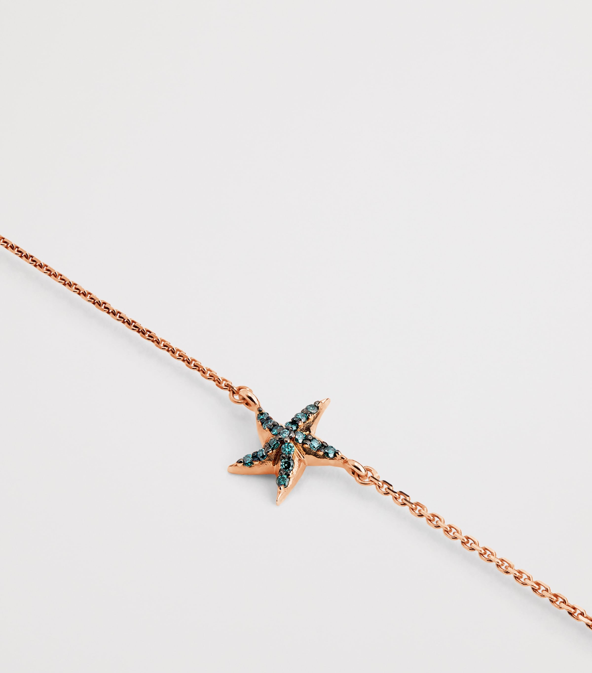 Rose Gold and Diamond Starfish Bracelet ROSE GOLD Image 3
