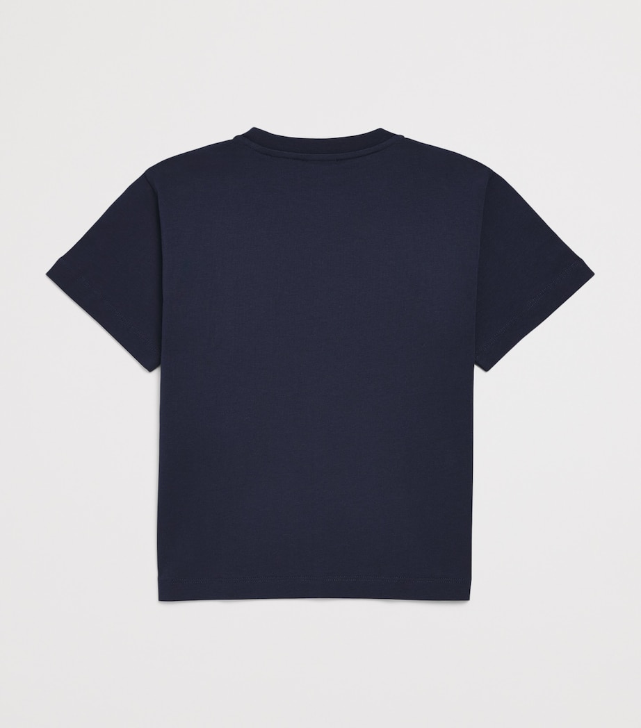 Paul & Shark Cotton Logo T-Shirt (4-16 Years) Blu Shark Image 2