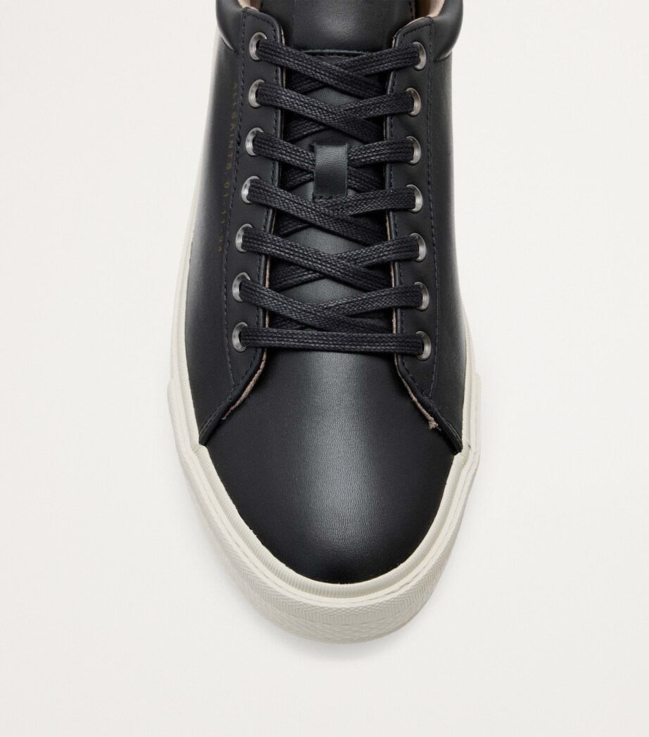 AllSaints Leather Brody Sneakers Black Image 5