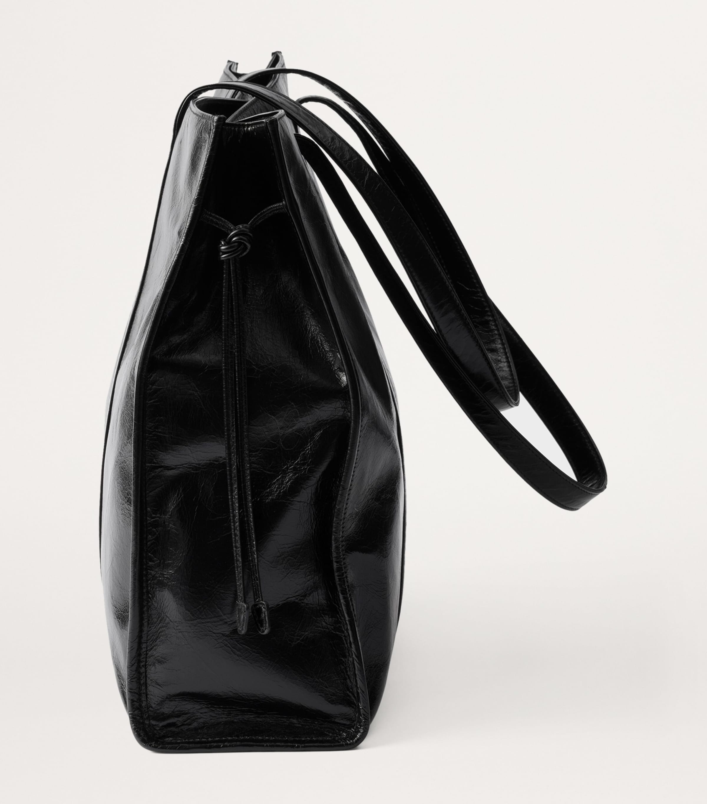 Prada Large Leather Tote Bag Image 4