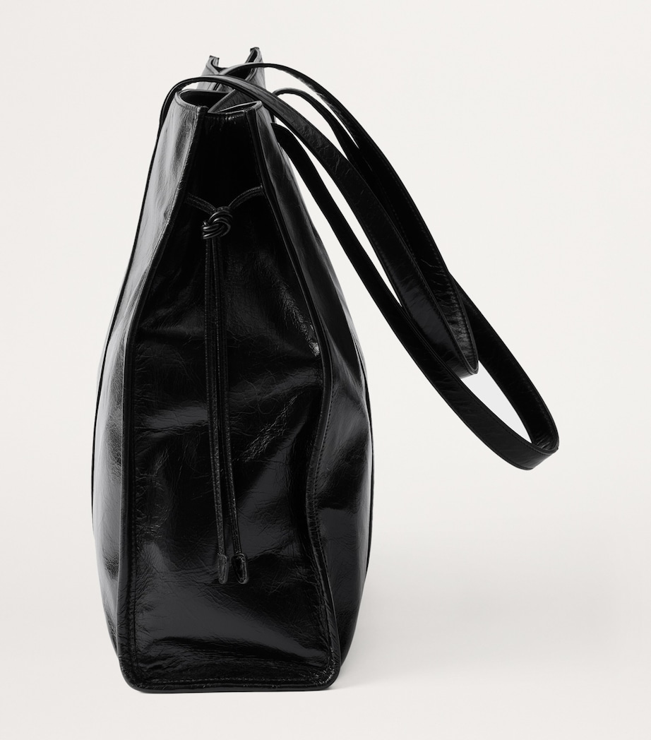 Prada Large Leather Tote Bag Image 4