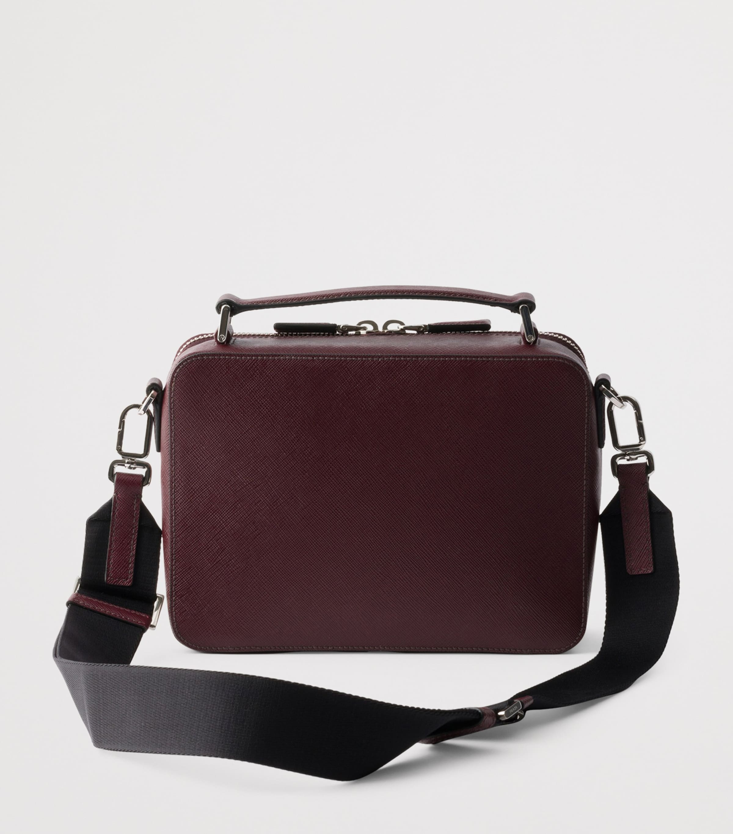 Medium Saffiano Leather Brique Cross-Body Bag F0007 Image 3