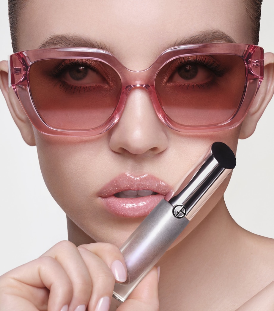 Armani Prisma Glass Icy Plumper Lip Gloss ROSEWOOD FROST Image 5