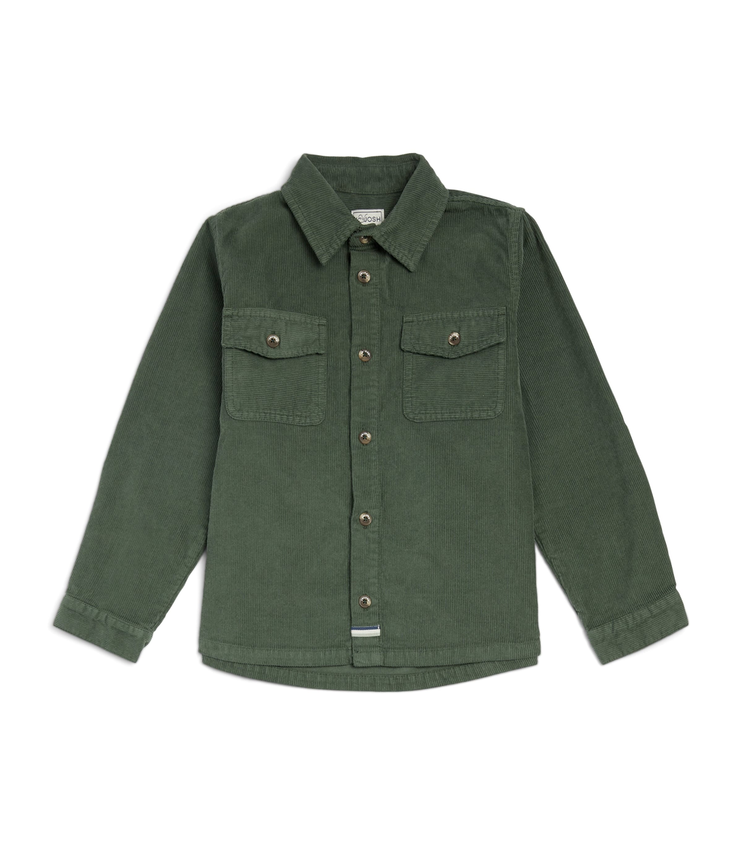 Shop J & Josh Corduroy Long-sleeve Shirt In Green