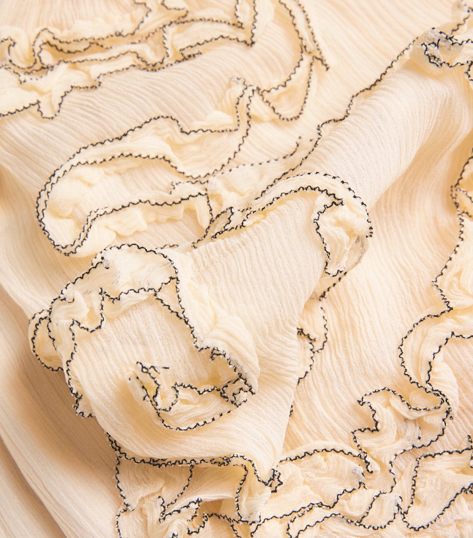 Silk Smocked Isola Blouse CHANTILLY Image 5