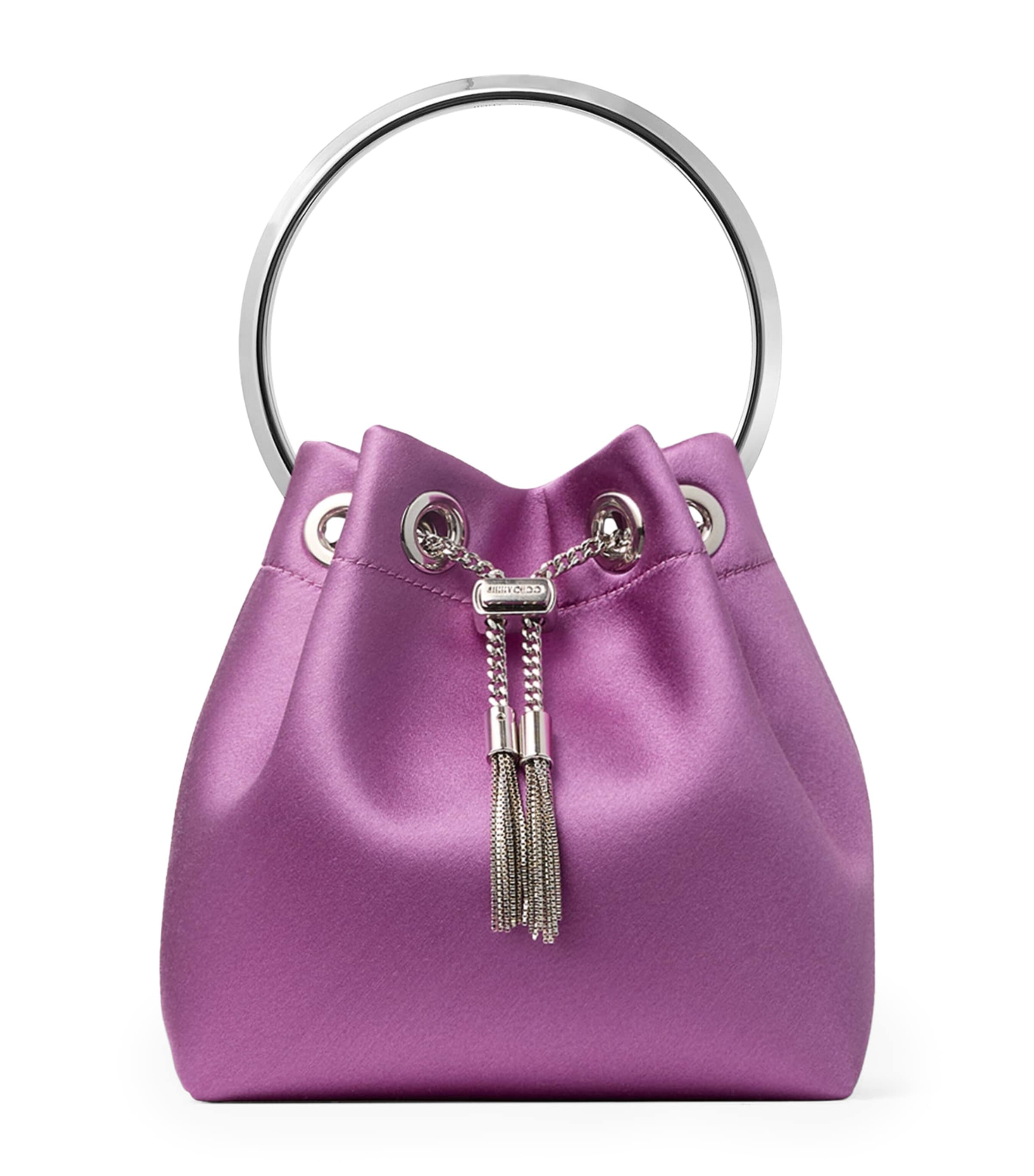 Bon Bon Satin Top-Handle Bag VIOLET ORCHID/SILVER Image 1
