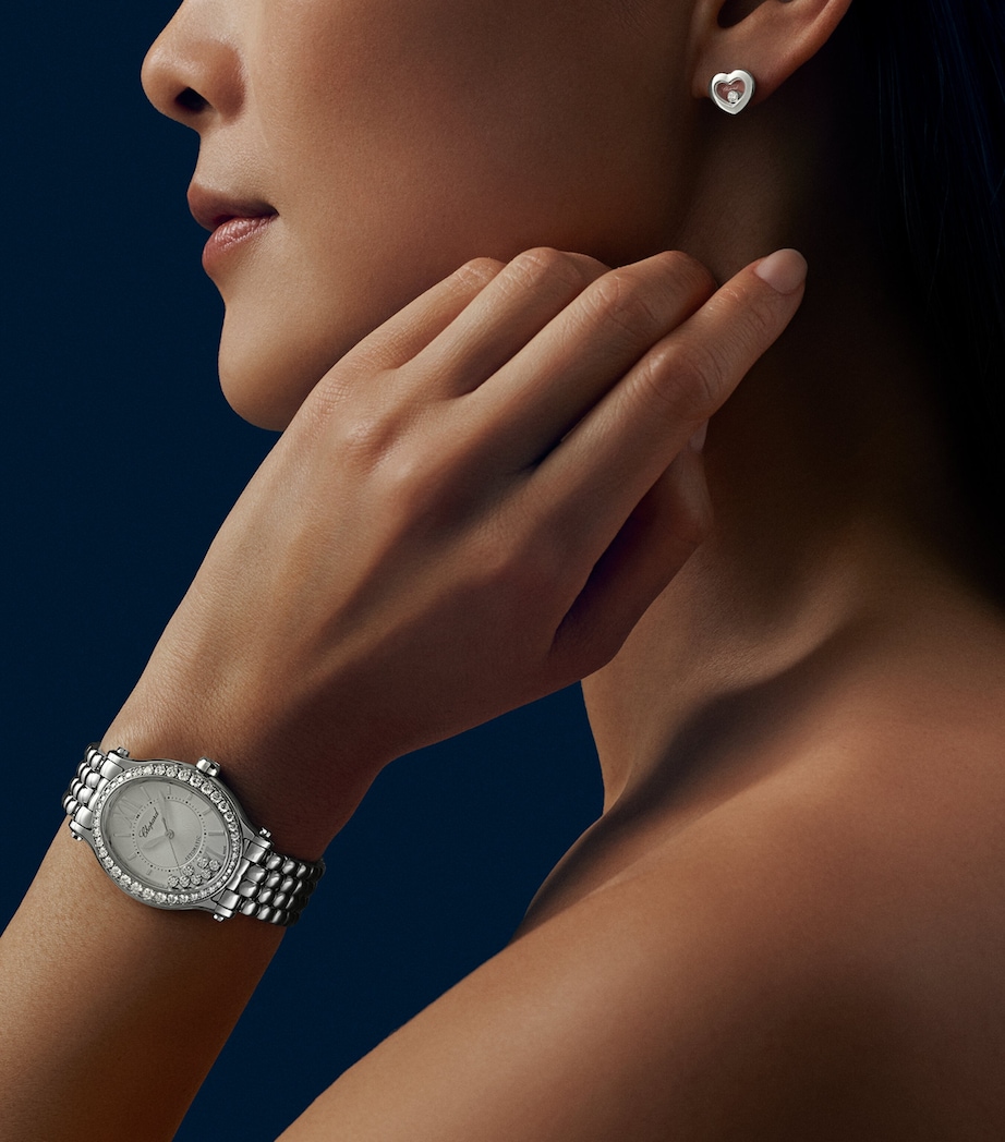 White Gold and Diamond Happy Diamonds Icons Earrings 18K WHITE GOLD Image 5