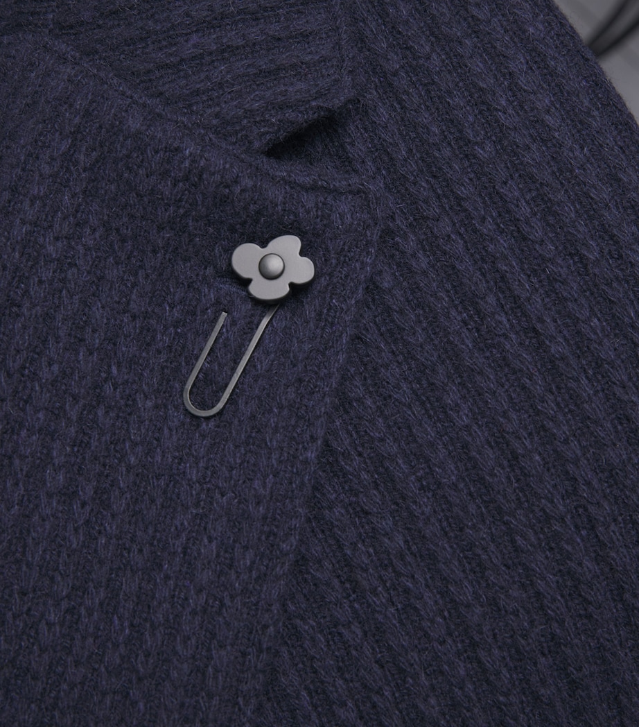 Cashmere Knitted Blazer 850 NAVY Image 5