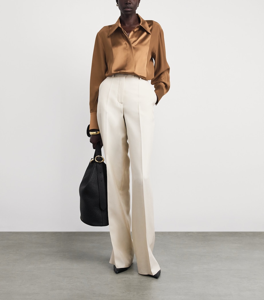 Joseph Womens Silk Childs Blouse Cinnamon Image 2