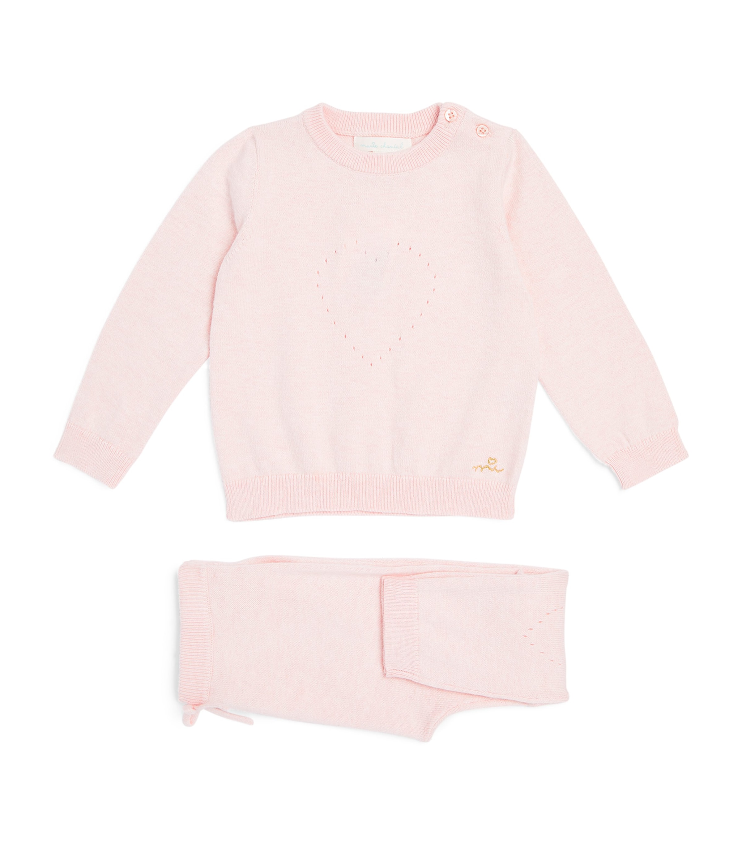 MARIE-CHANTAL HEART SWEATER AND SWEATPANTS SET