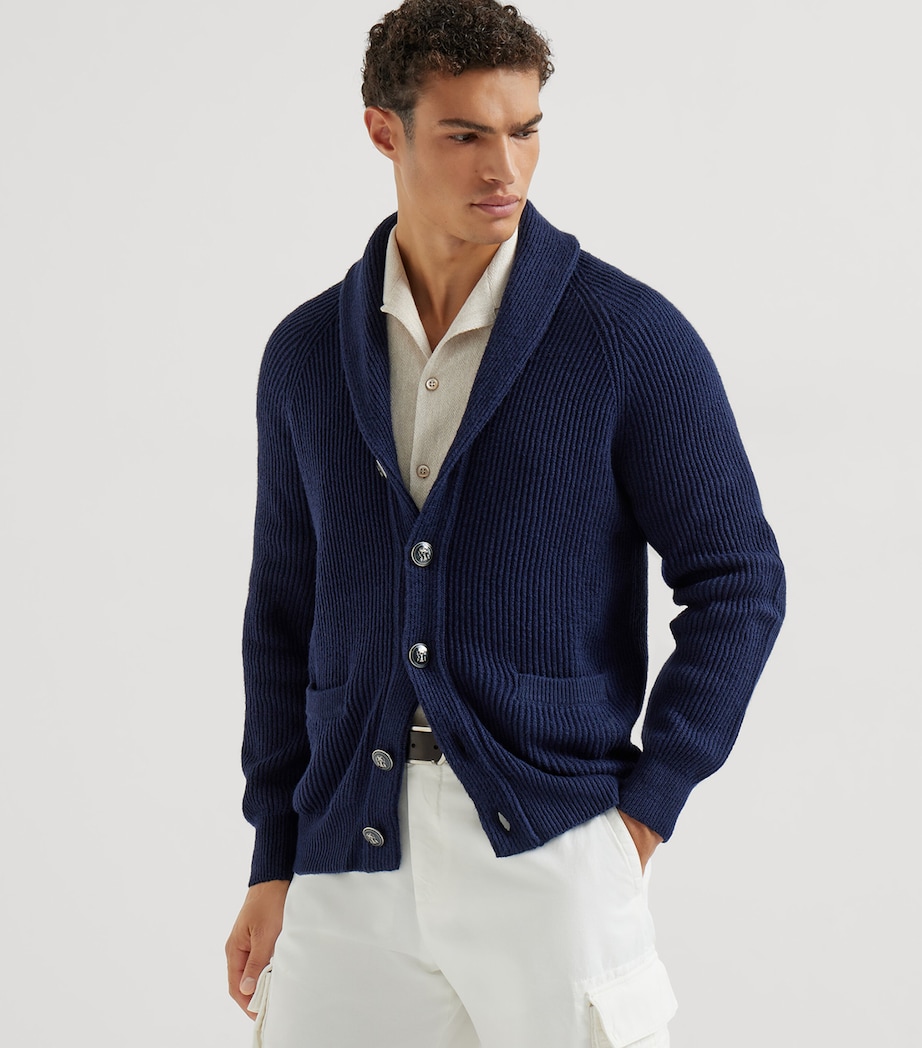 Cotton English Rib Cardigan C2425 Image 2