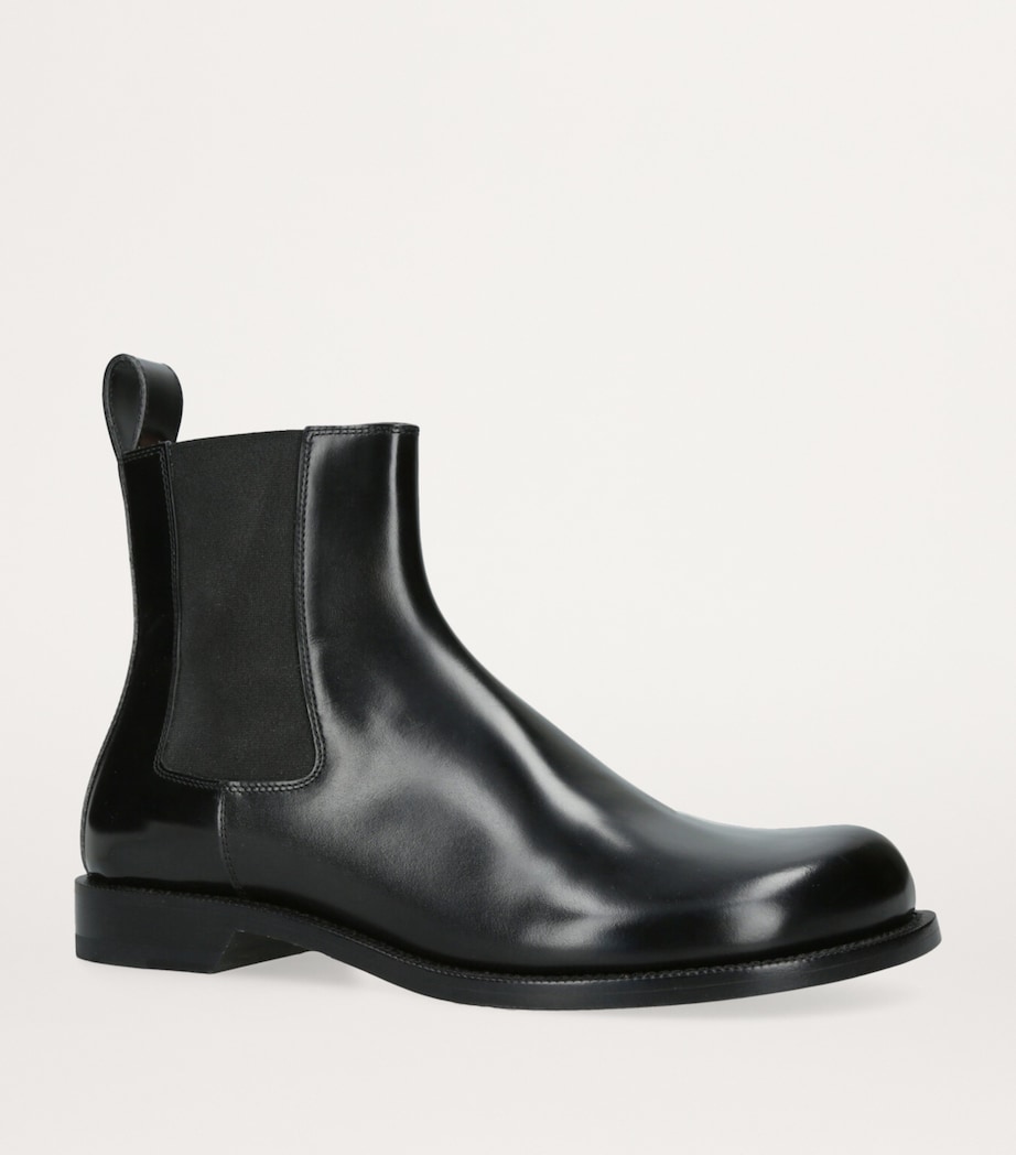 LOEWE Mens Leather Terra Chelsea Boots Black Image 3