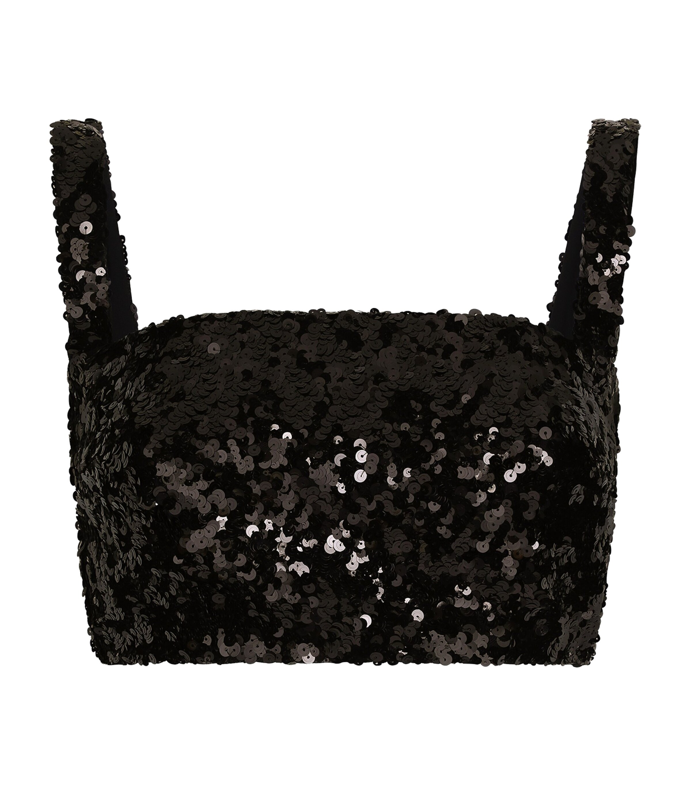 Dolce & Gabbana Sequined Crop Top With Straps