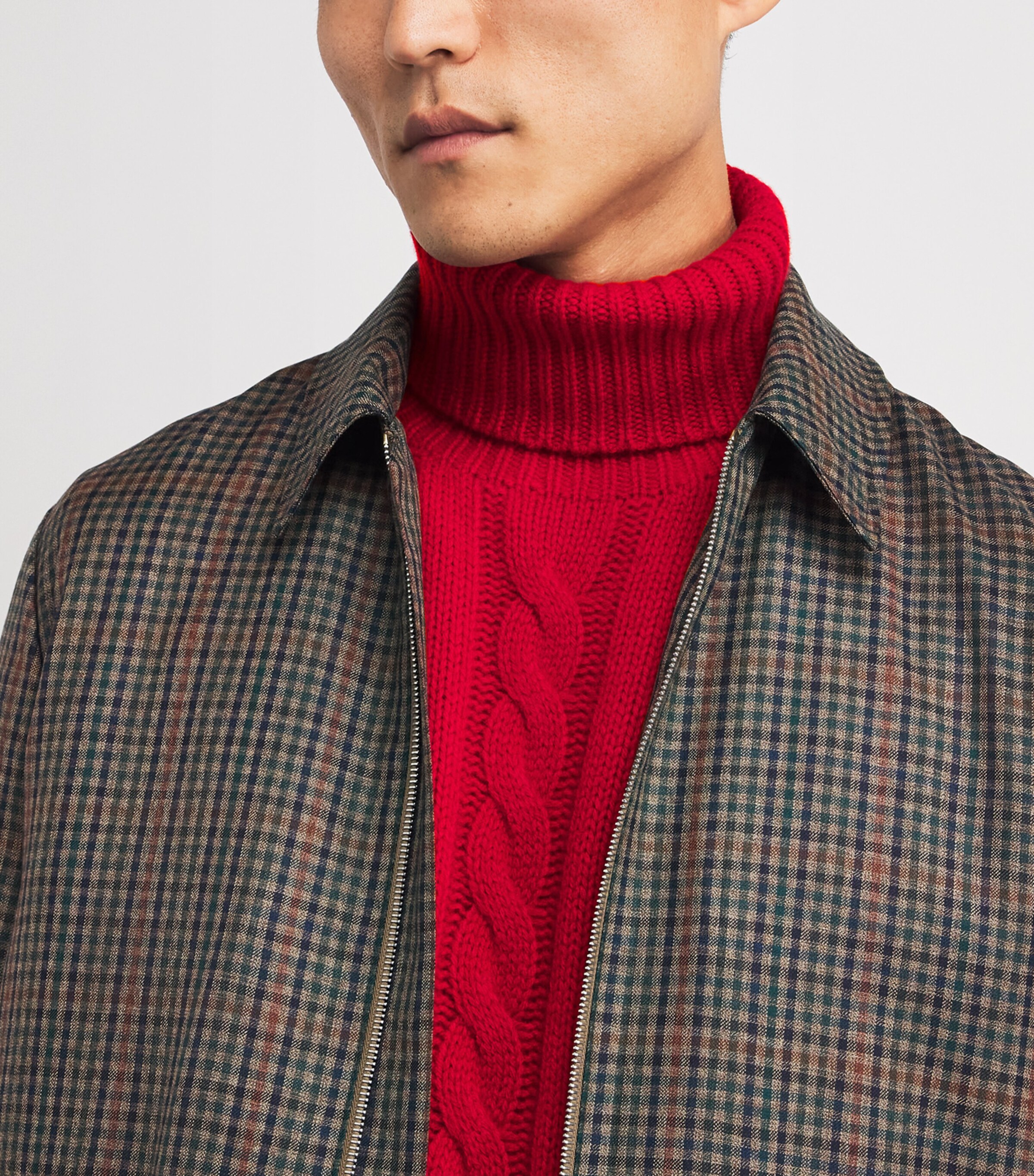 Wool-Cashmere Rollneck Sweater RED Image 6