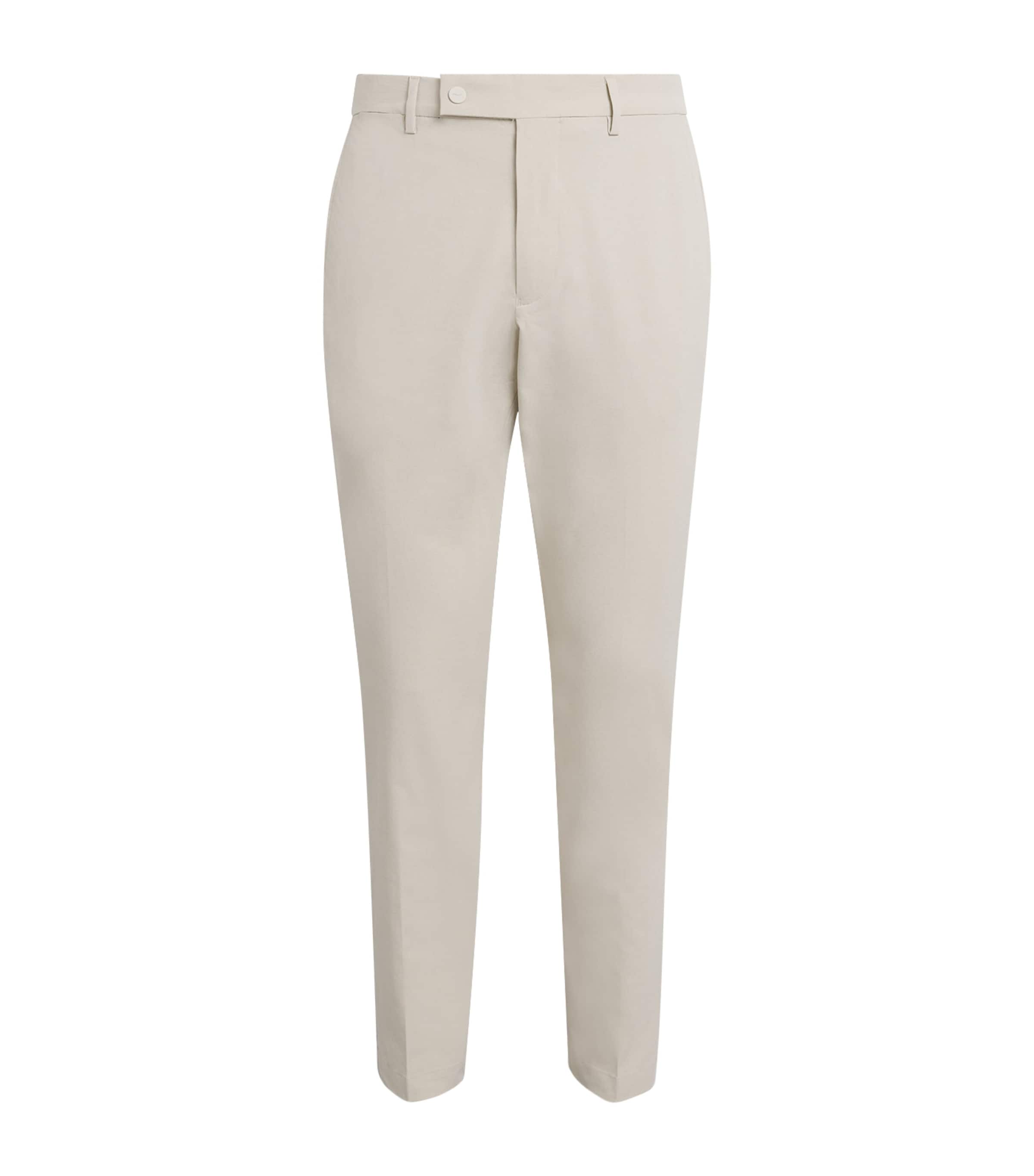Polo Ralph Lauren Performance Twill Slim Trousers In Neutral
