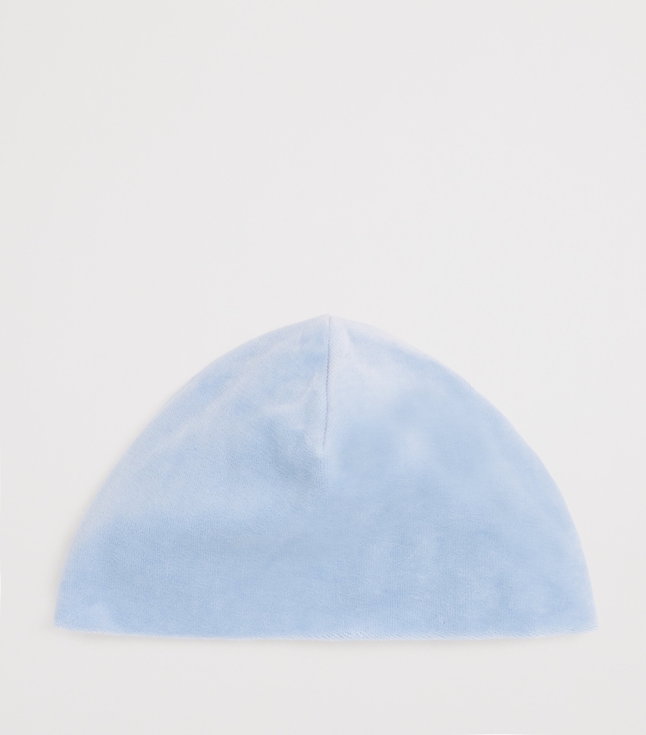 Organic Cotton Teddy Hat (1-18 Months) A05 AZZURRO Image 2