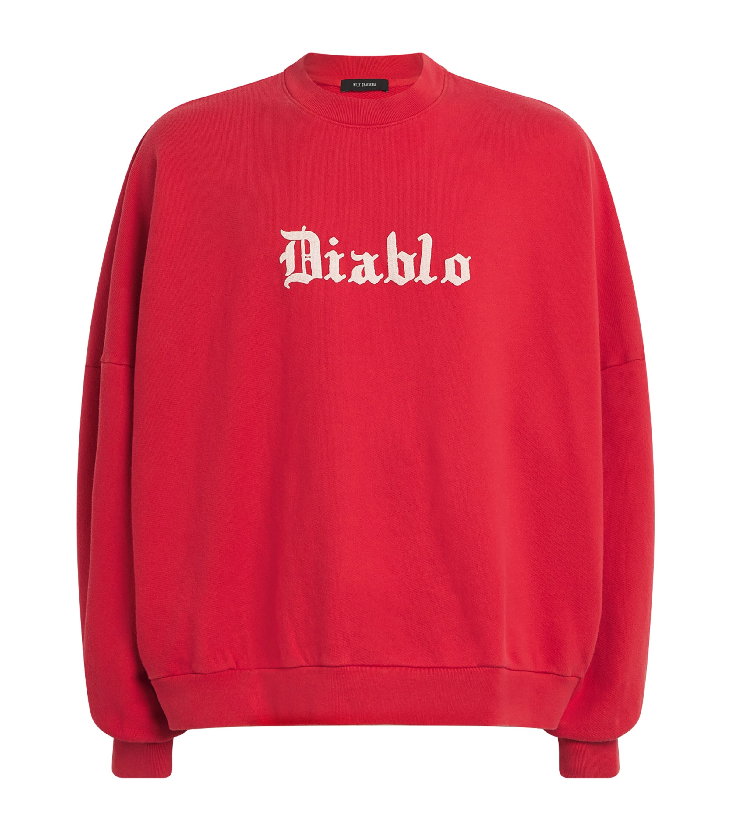 Cotton Diablo Hooligan Sweatshirt RED Image 1