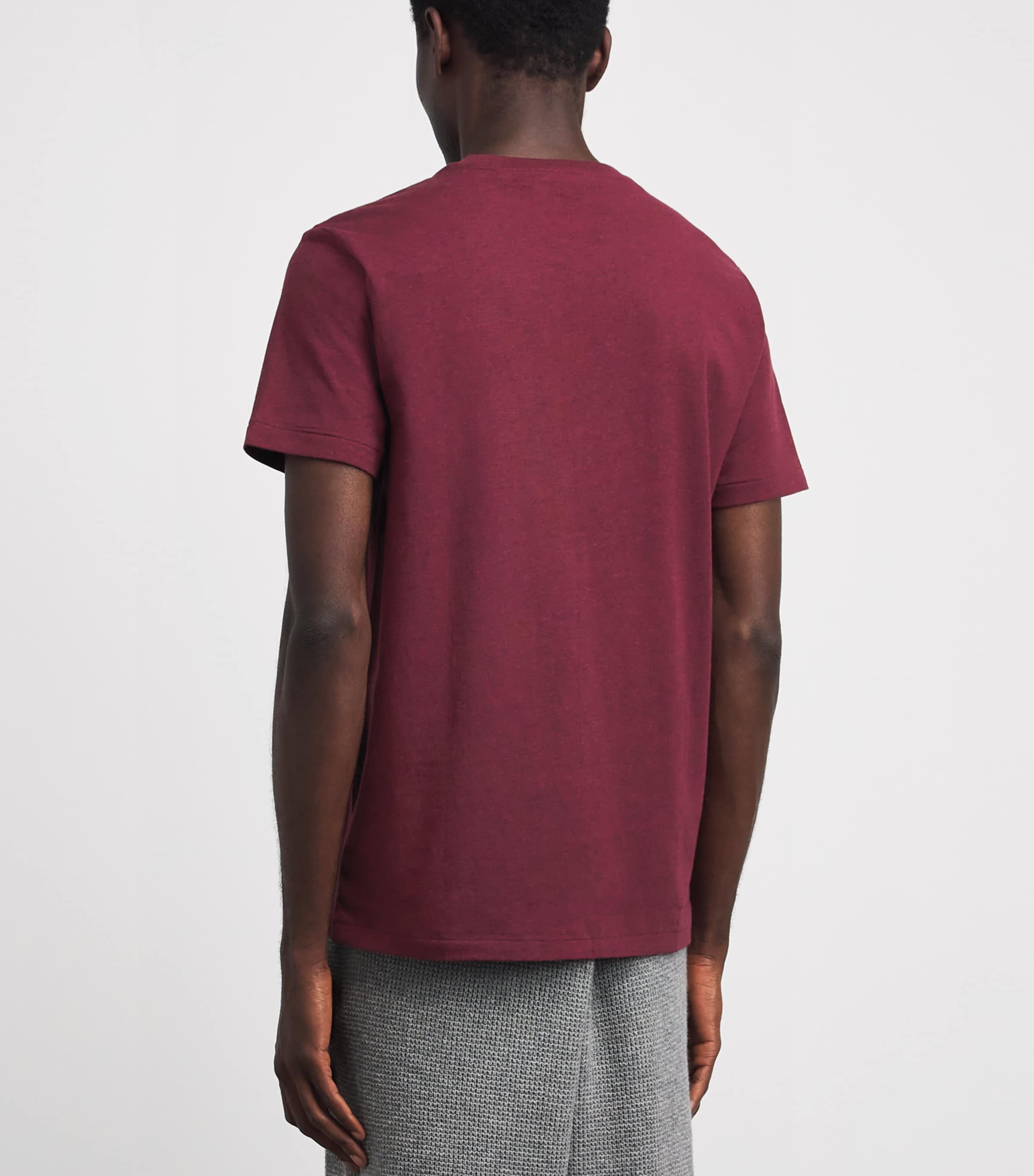 Polo Ralph Lauren Mens Cotton Custom Slim-Fit T-Shirt Sprng Wn Hther Image 5