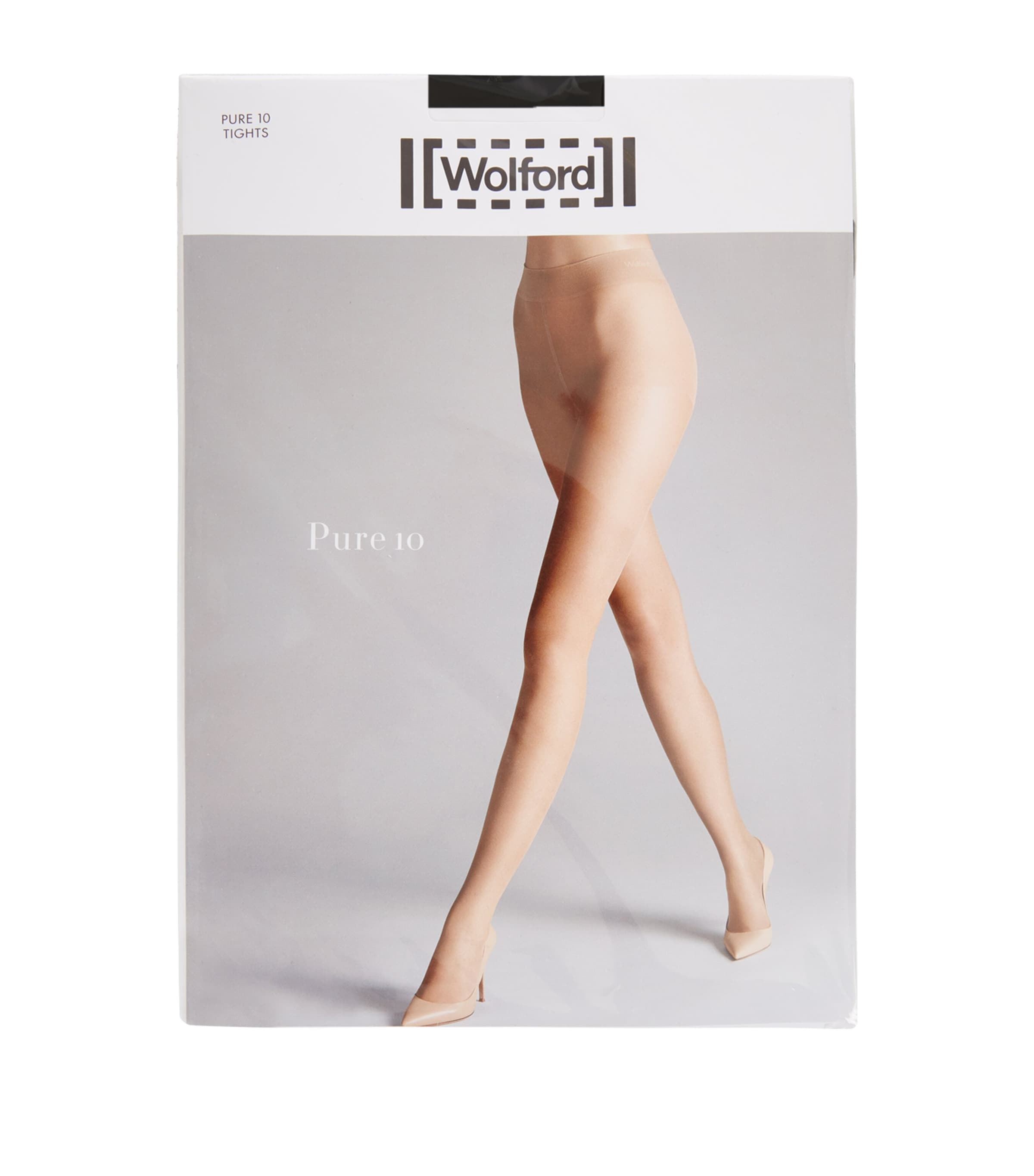 Shop Wolford Pure 10 Tights In Black