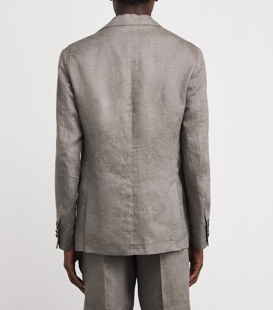 Linen Blazer SMOKE GREY Image 4
