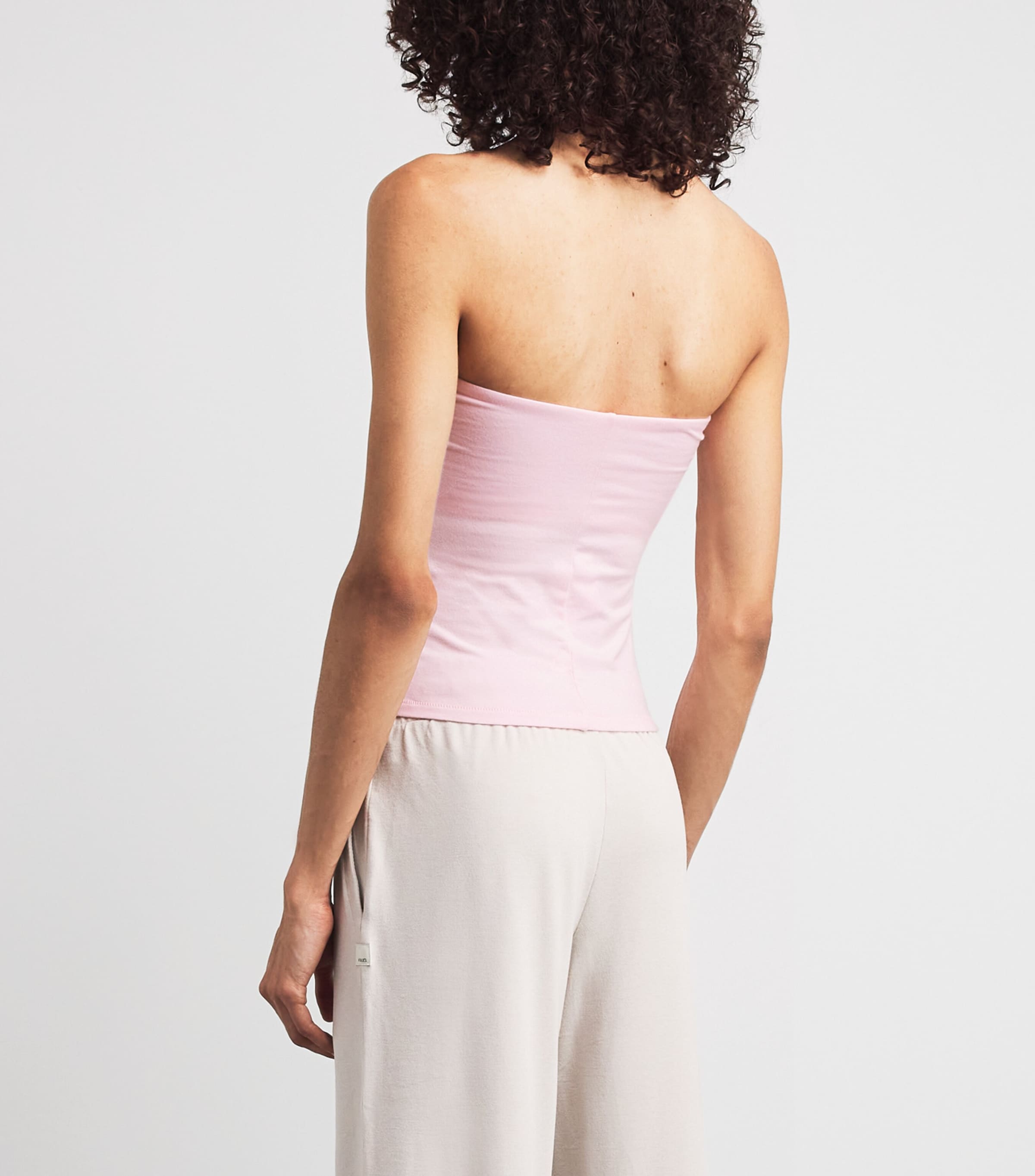 Skims Womens Cotton Jersey Tube Top Cherry Blossom Image 5