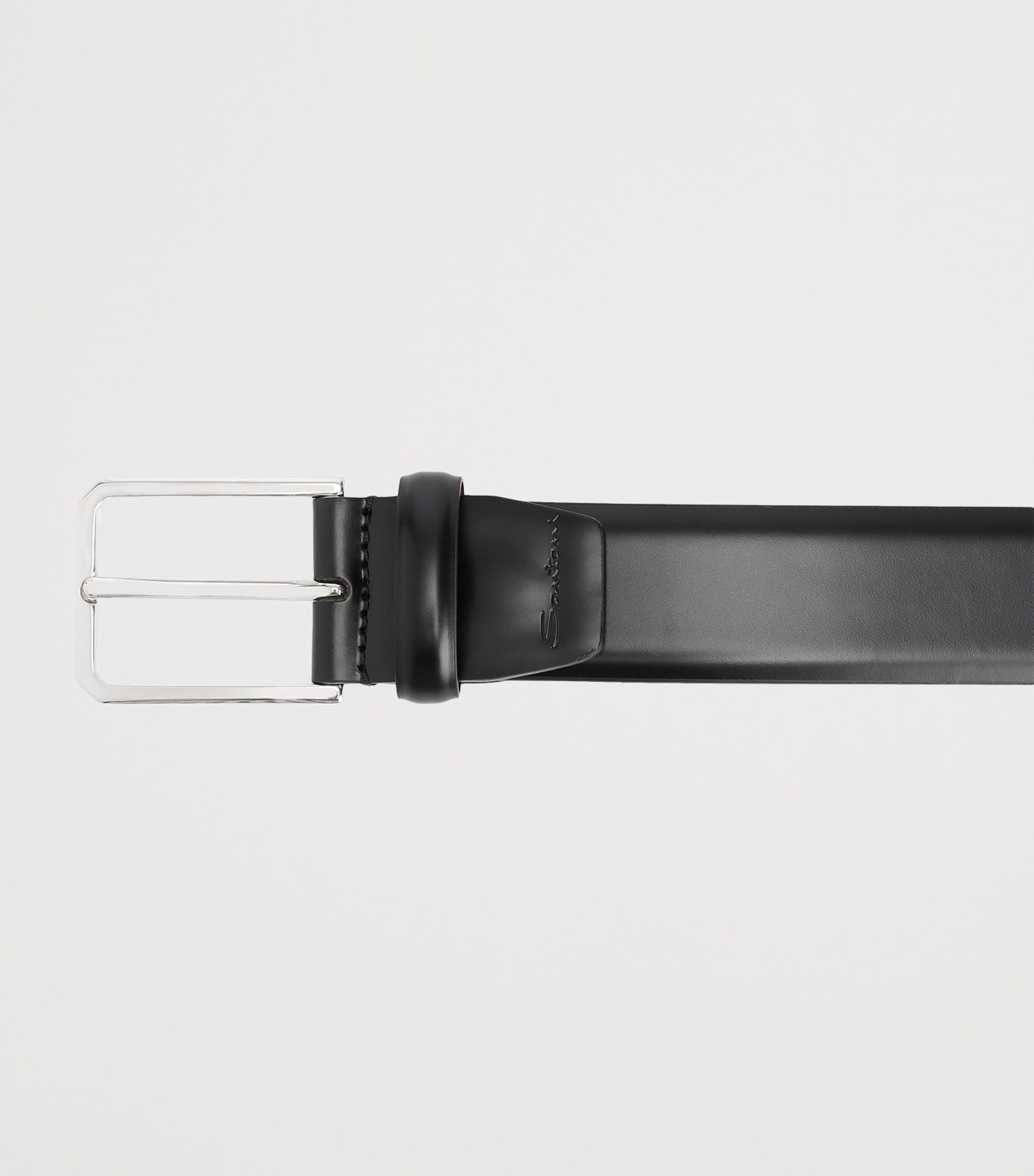 Leather Belt BLACK Image 2