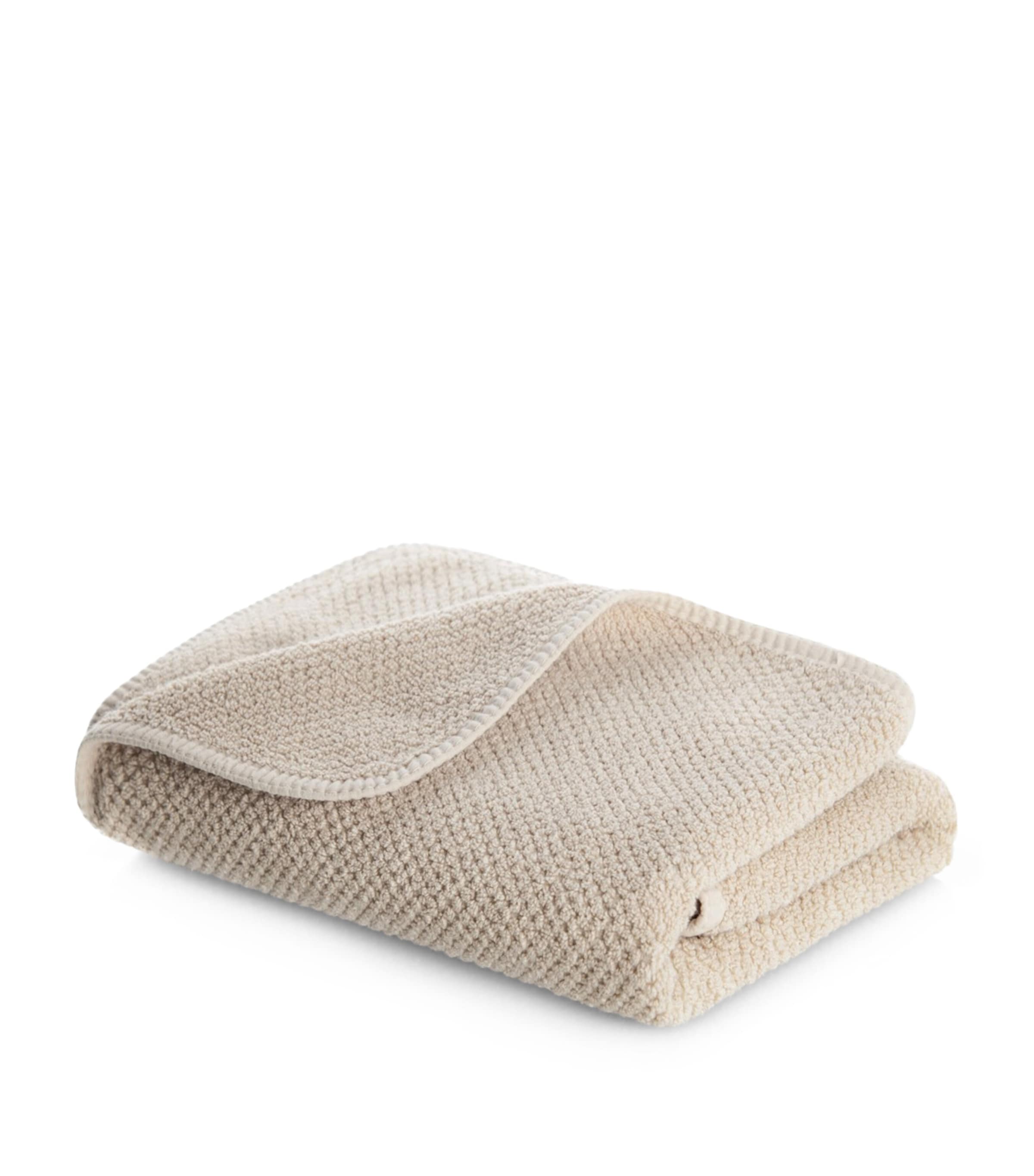 GRACCIOZA Bee Waffle Bath Sheet (100cm x 150cm) Fog Image 4