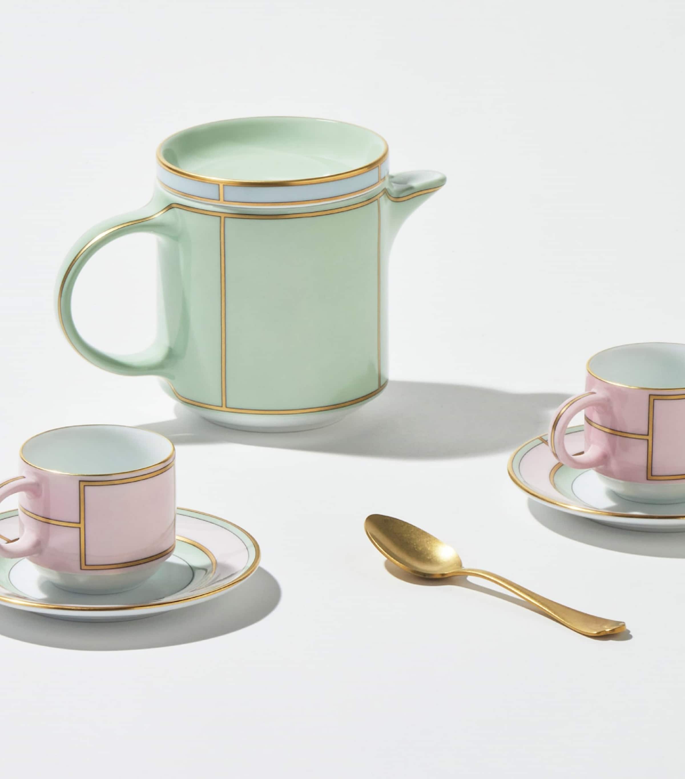 Set of 2 Colonna Diva Rosa Coffee Cups and Saucers G00134902 Image 4