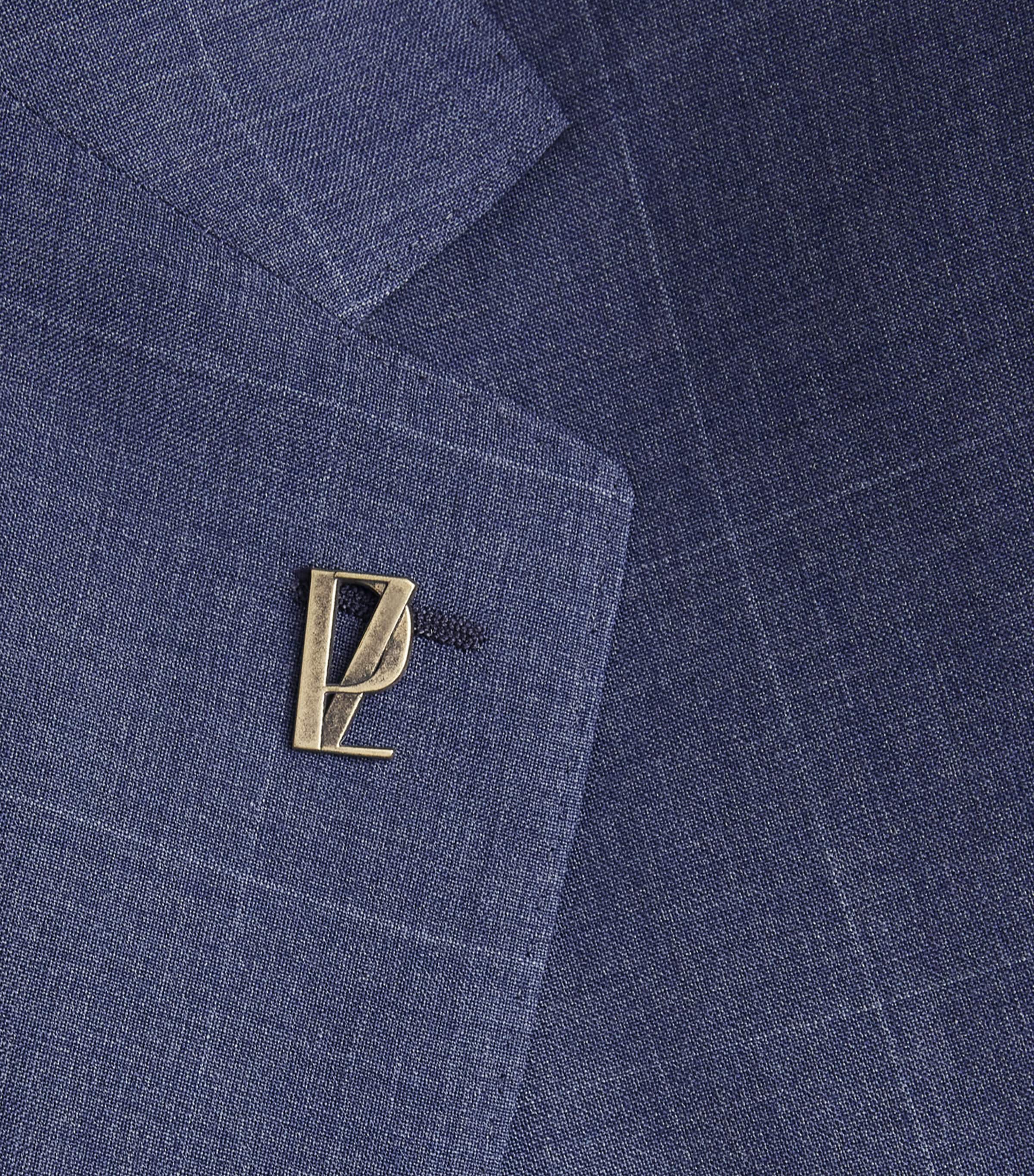 Pal Zileri Mens Wool Check Vicenza 2-Piece Suit Blue Image 6