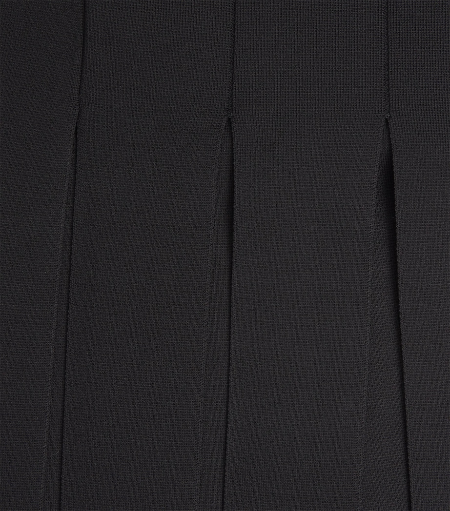 Milano-Knit Lagny Compact Midi Skirt BLACK Image 5