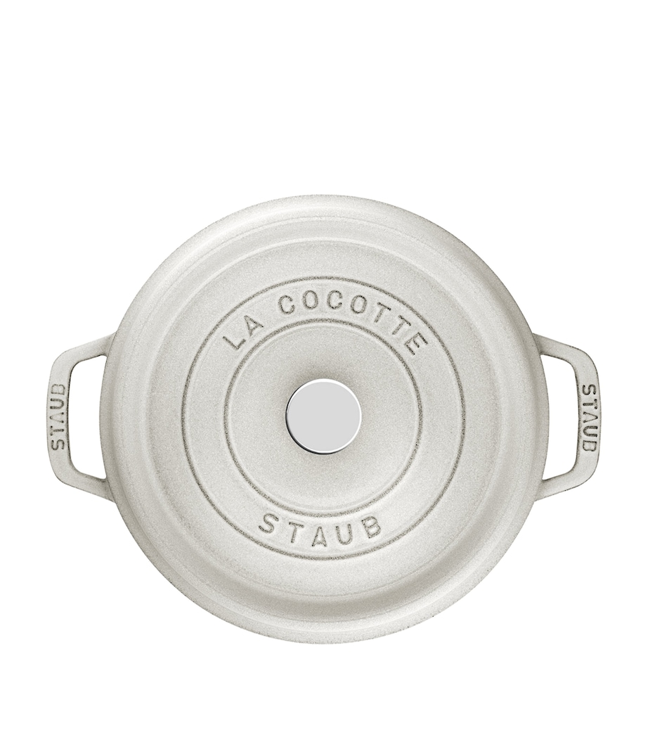 Staub Round Cocotte (24cm) White Truffle Image 3