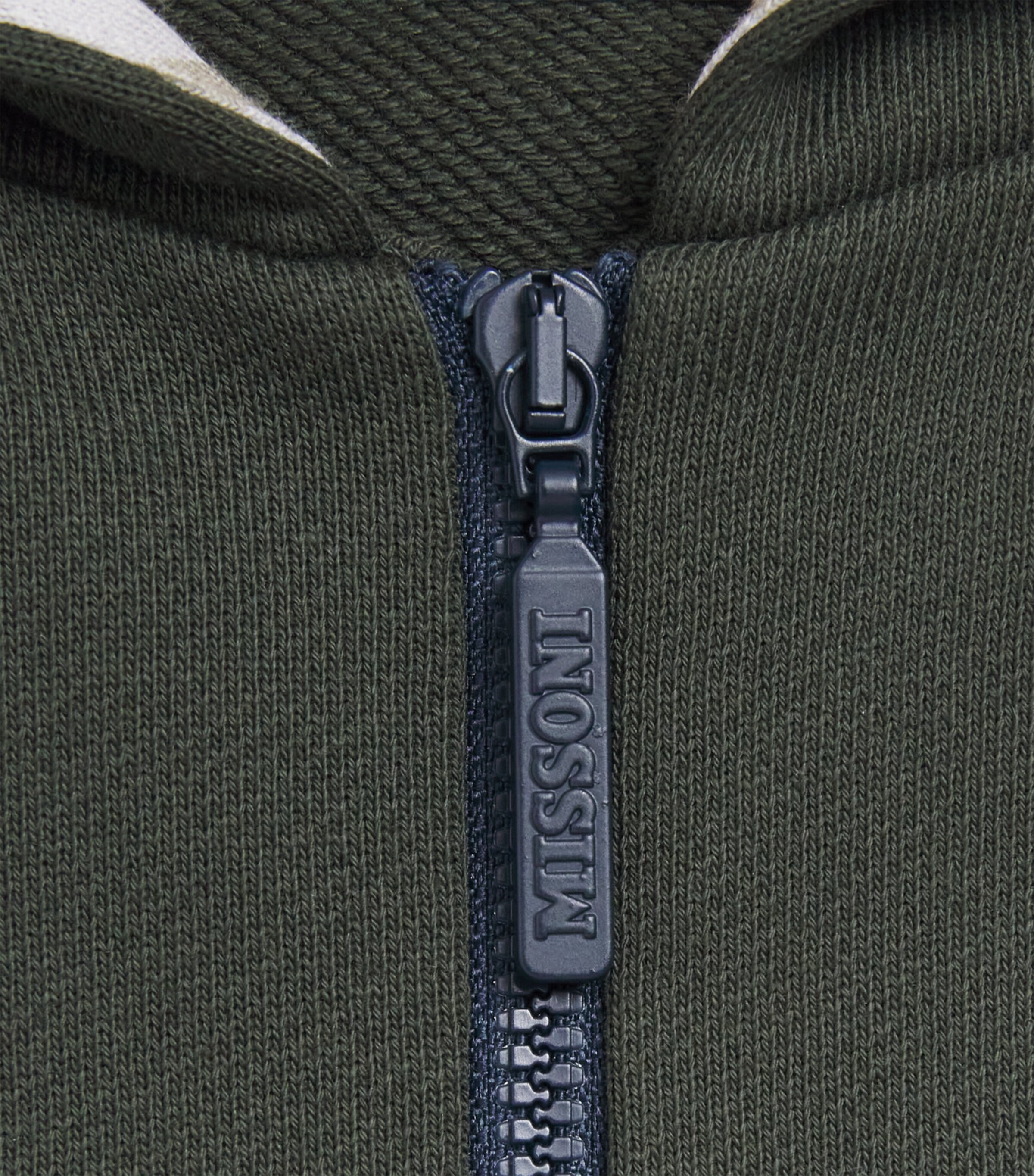 Missoni Kids Zigzag Zip-Up Hoodie (4-14 Years) Verde Image 3