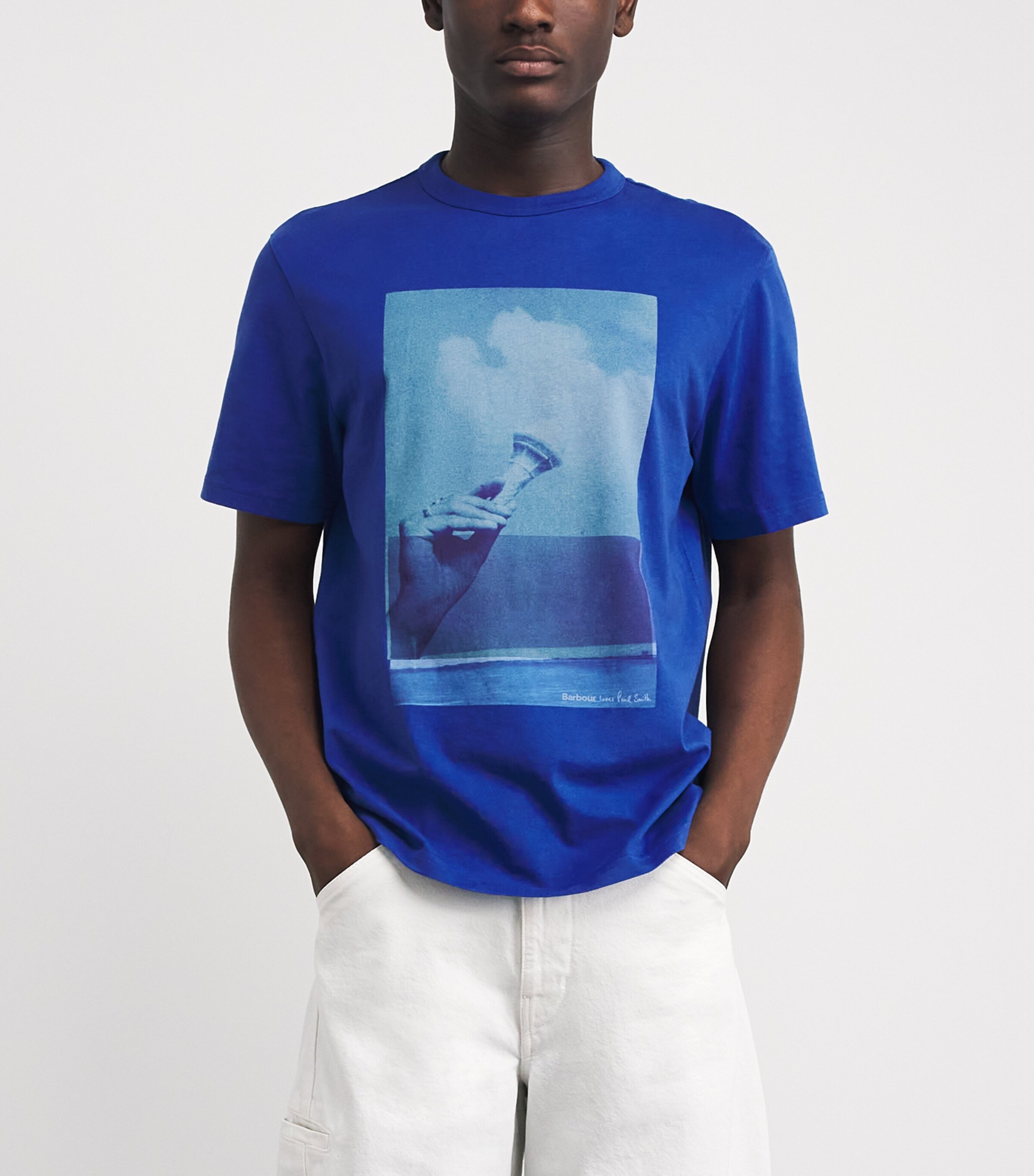 Barbour Mens x Paul Smith Ice Cream Scoop T-Shirt Image 4