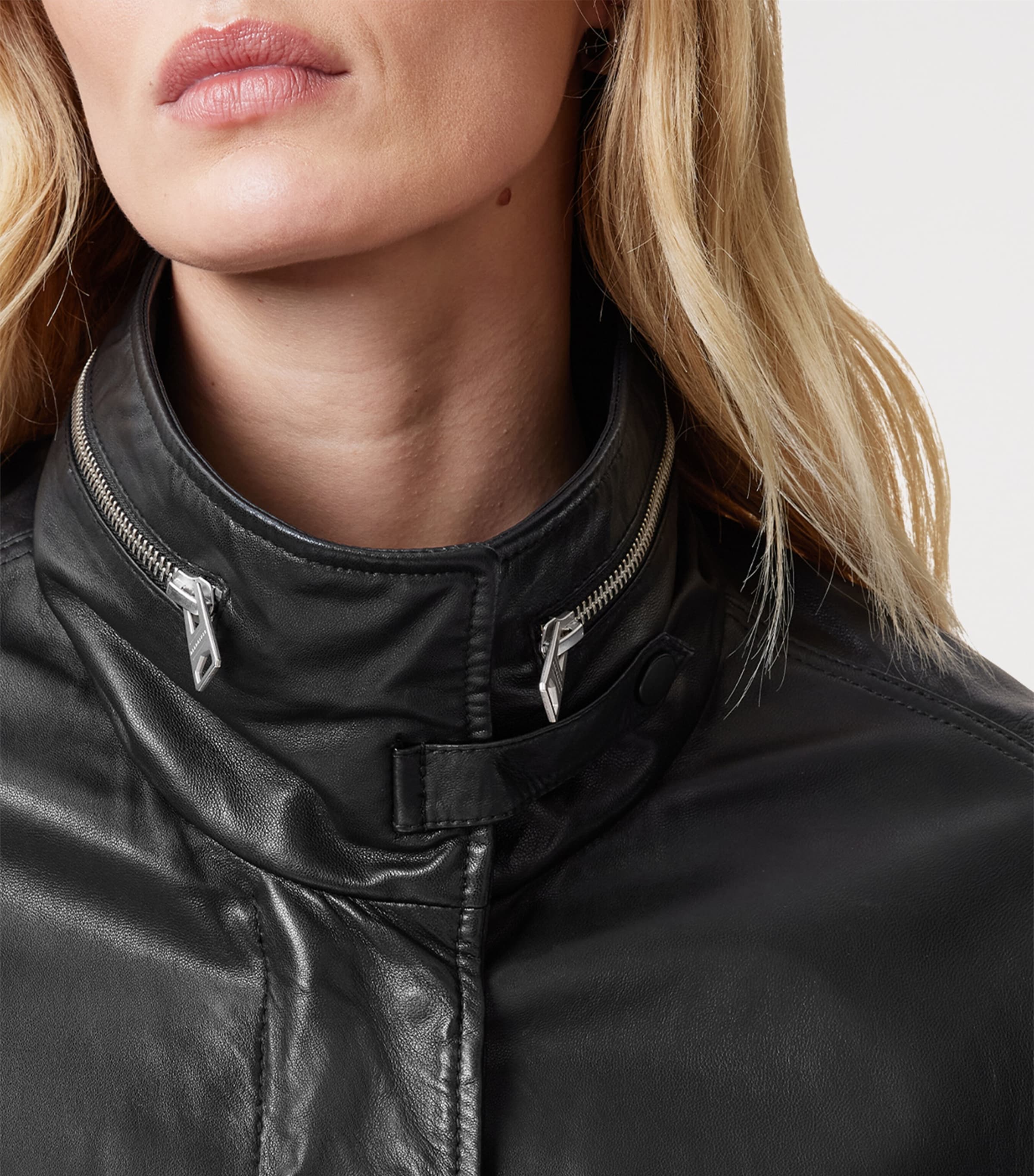 Clay Leather Jacket BLACK Image 5