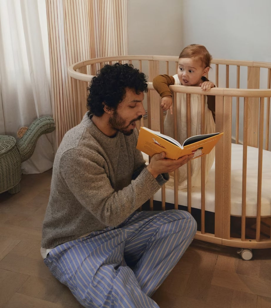 Stokke Organic Cotton Sleepi Bed Fitted Sheet White Image 2