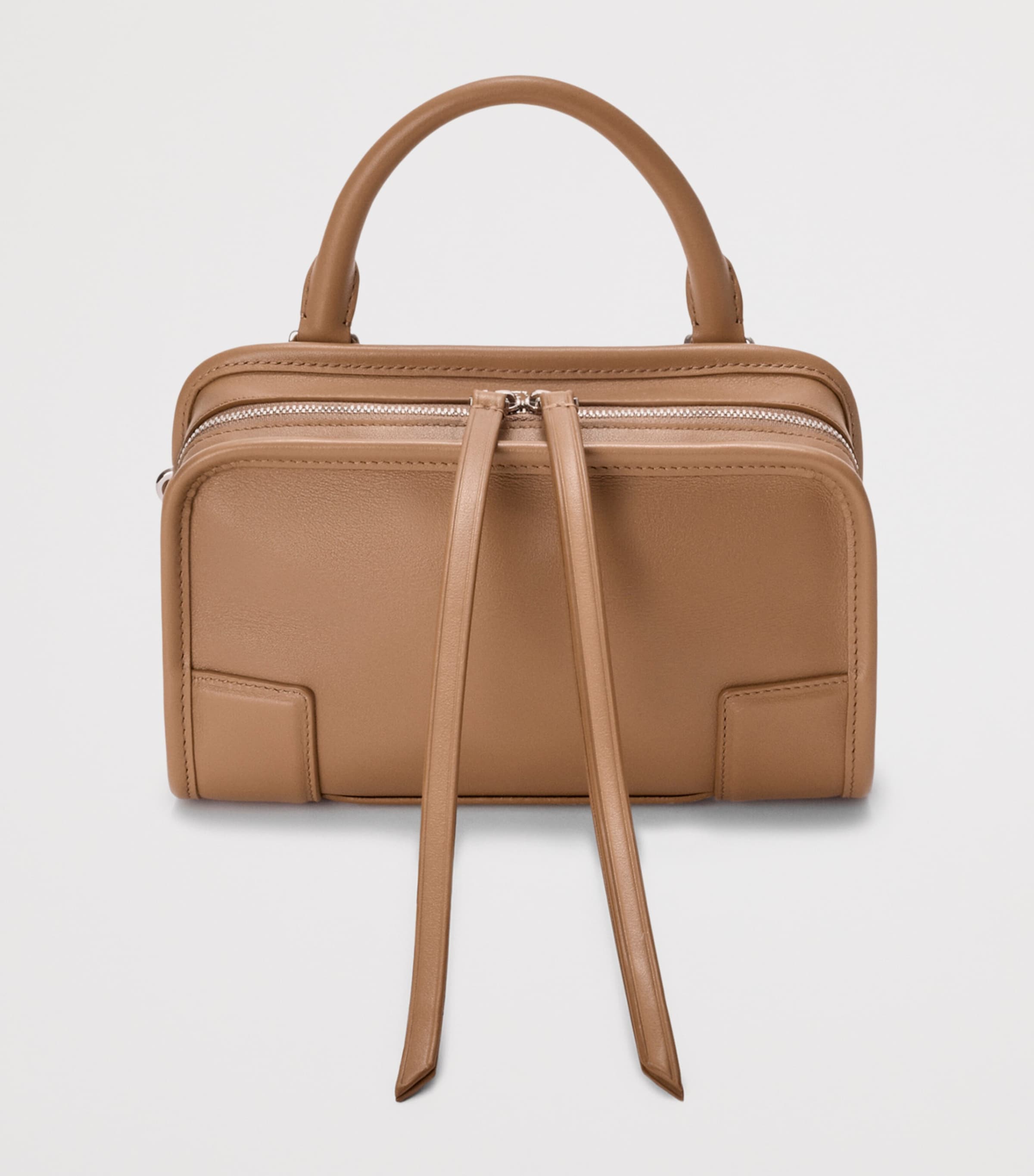 LOEWE Mini Calfskin Amazona 180 Top-Handle Bag Mocha Image 3