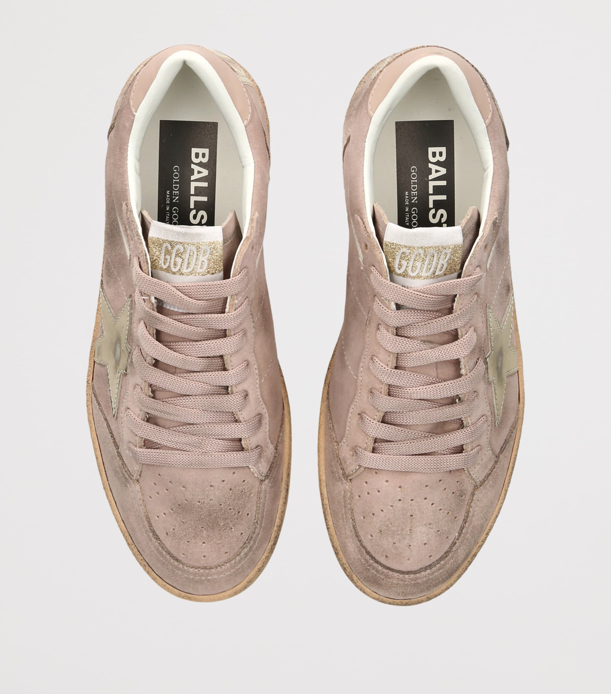 Golden Goose Suede Ball Star Sneakers Pale Pink Image 4