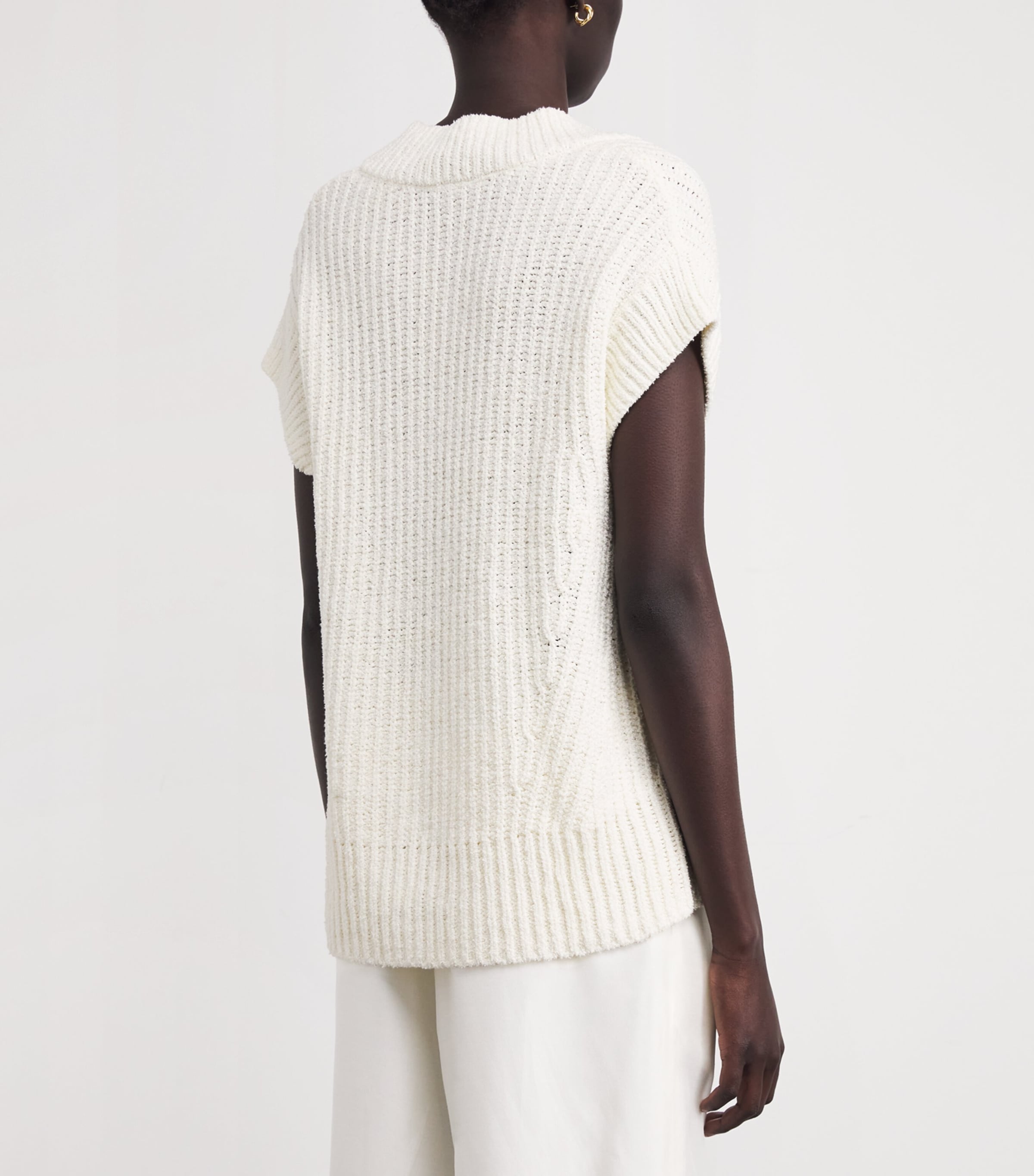 Cotton Nylas Sweater Vest WAX Image 4