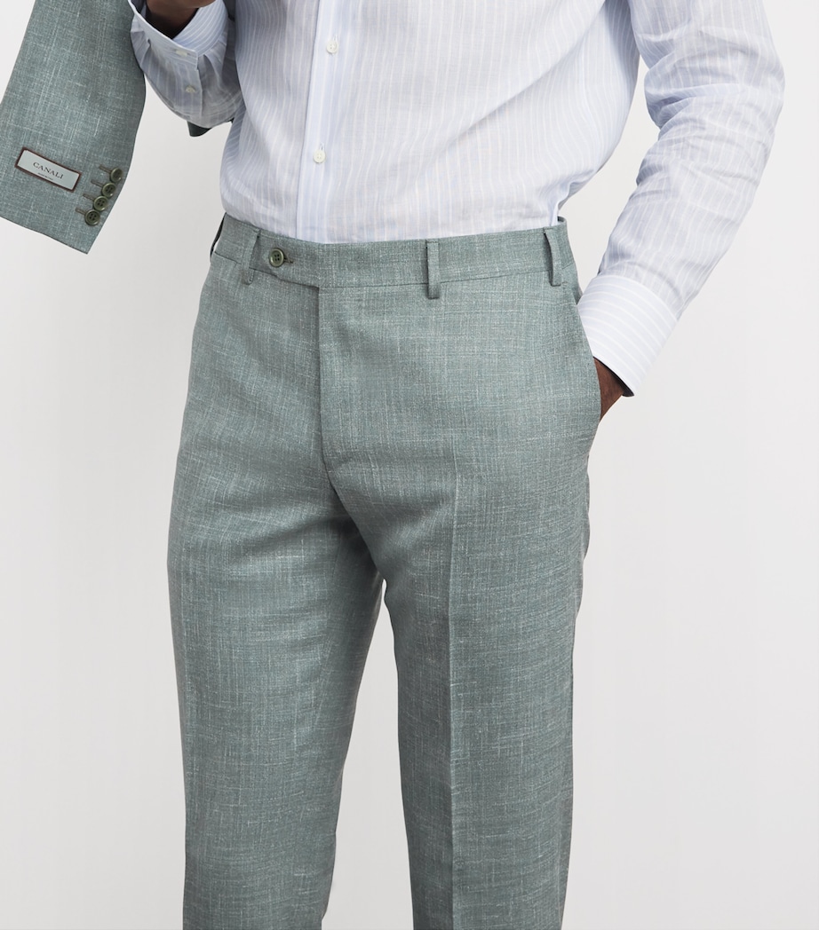 Canali Mens Wool-Silk-Linen 2-Piece Suit Image 4