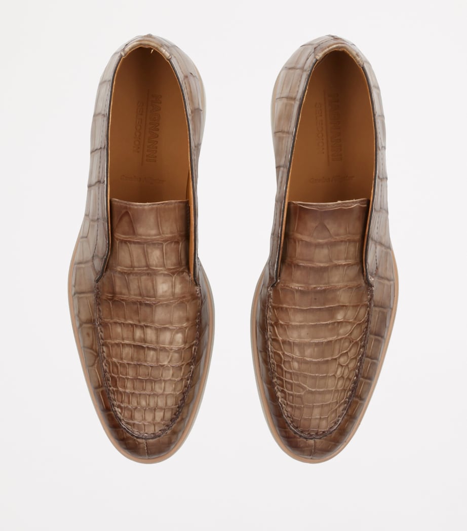 Crocodile Pariaso Mid-Top Loafers TAN Image 4