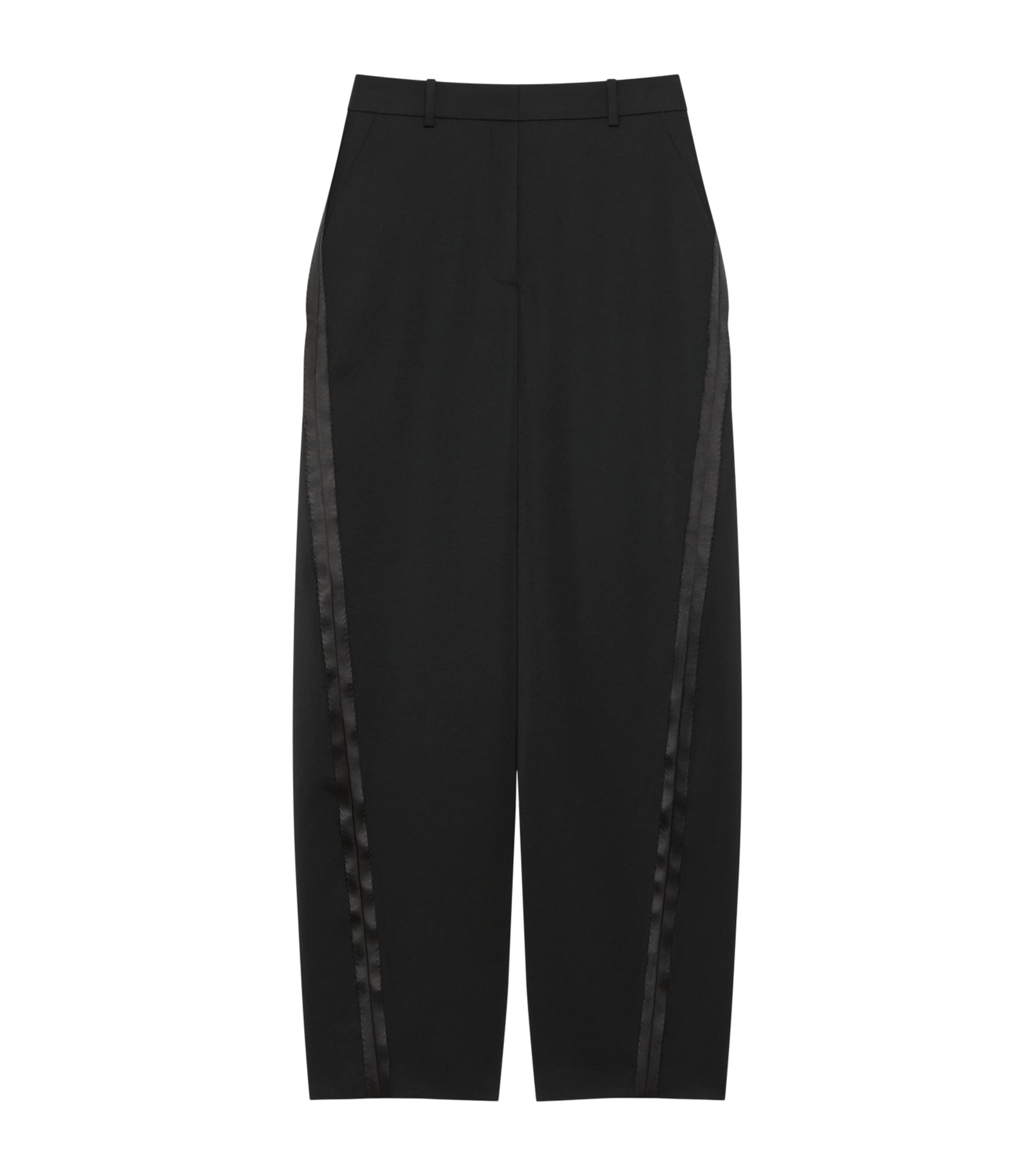 Wool Cocoon Trousers BLACK Image 1