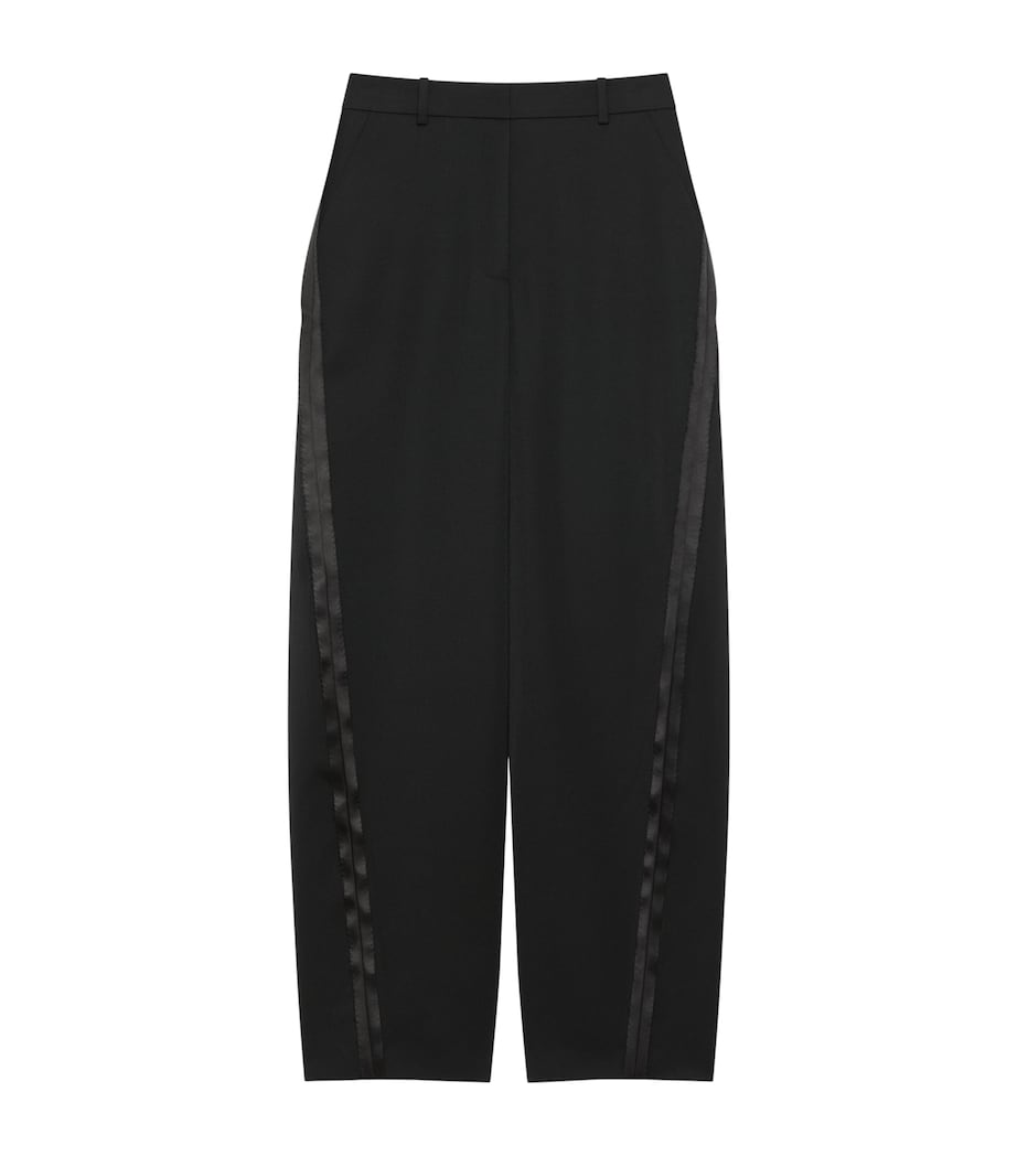 Wool Cocoon Trousers BLACK Image 1